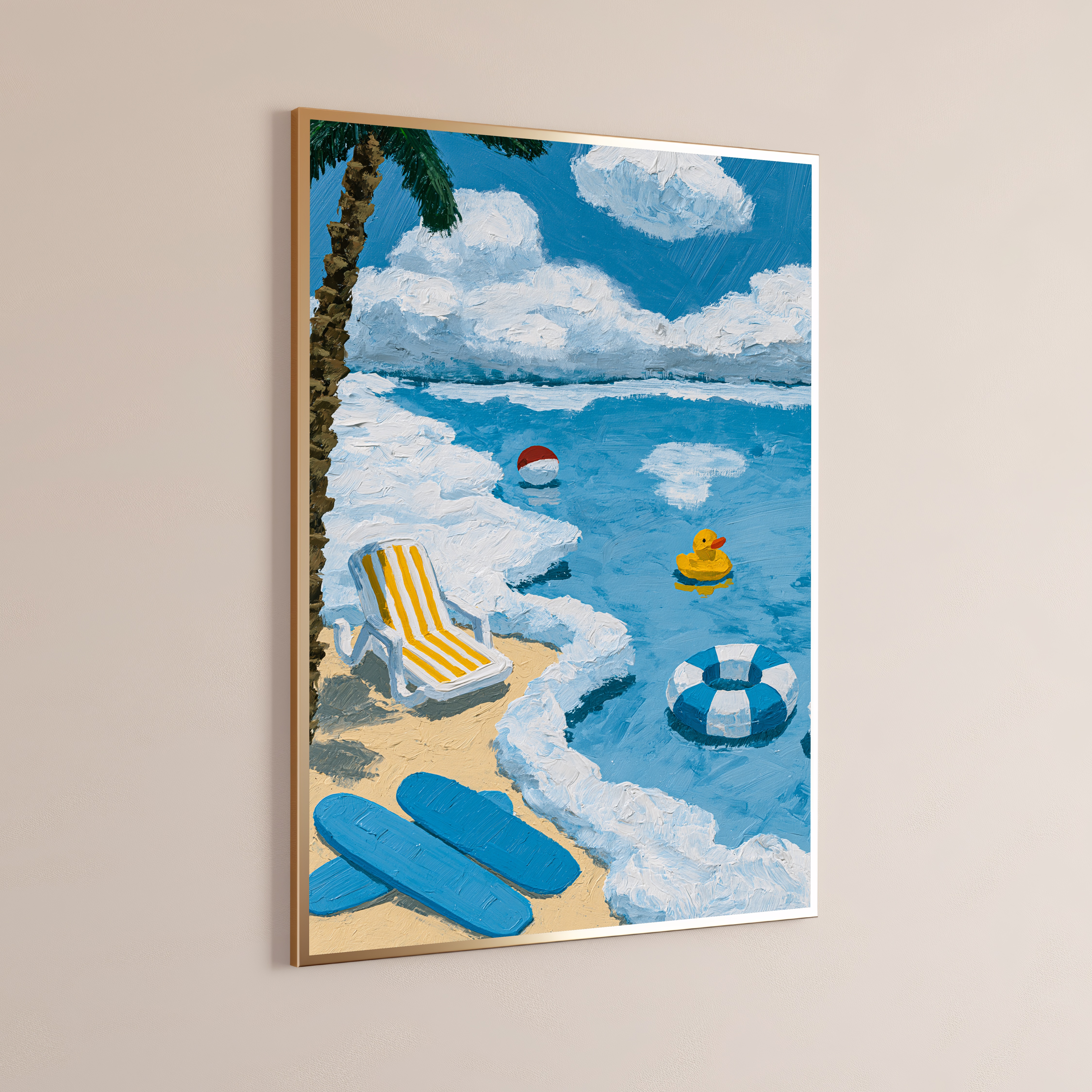Beach Holiday Minimalist Art Print