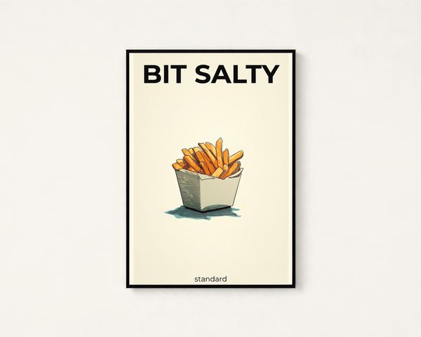 Bit Salty French Fries Print