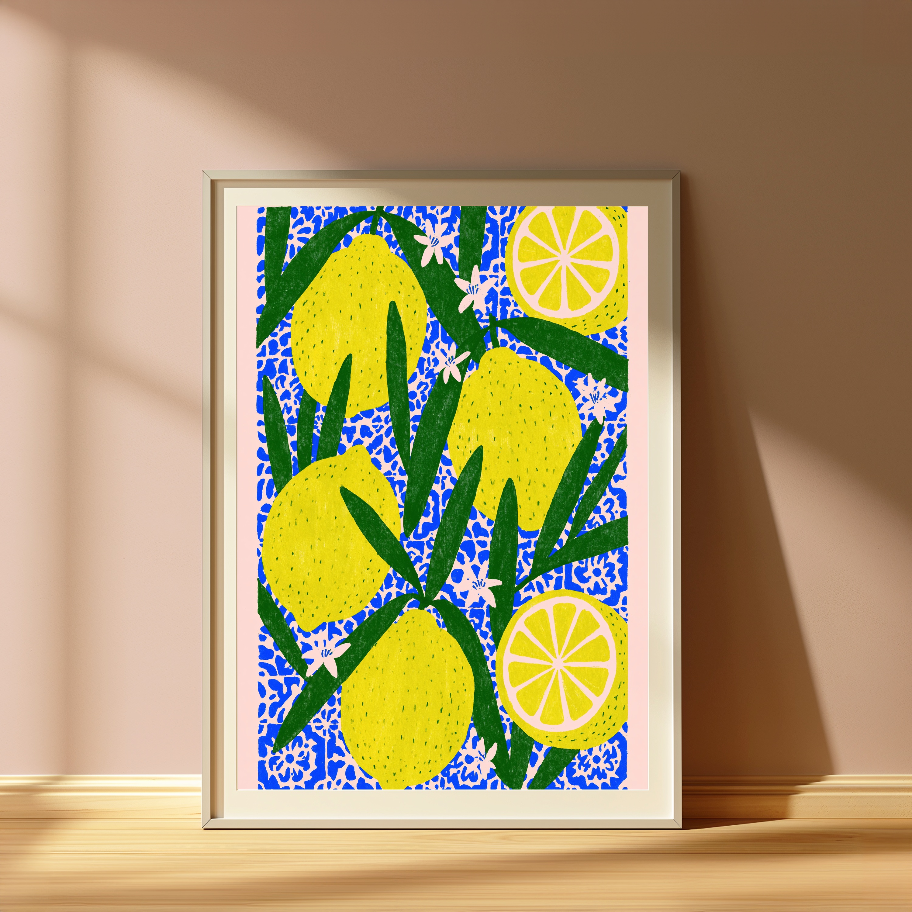 Bright Lemon Citrus Pop Art Print view 4