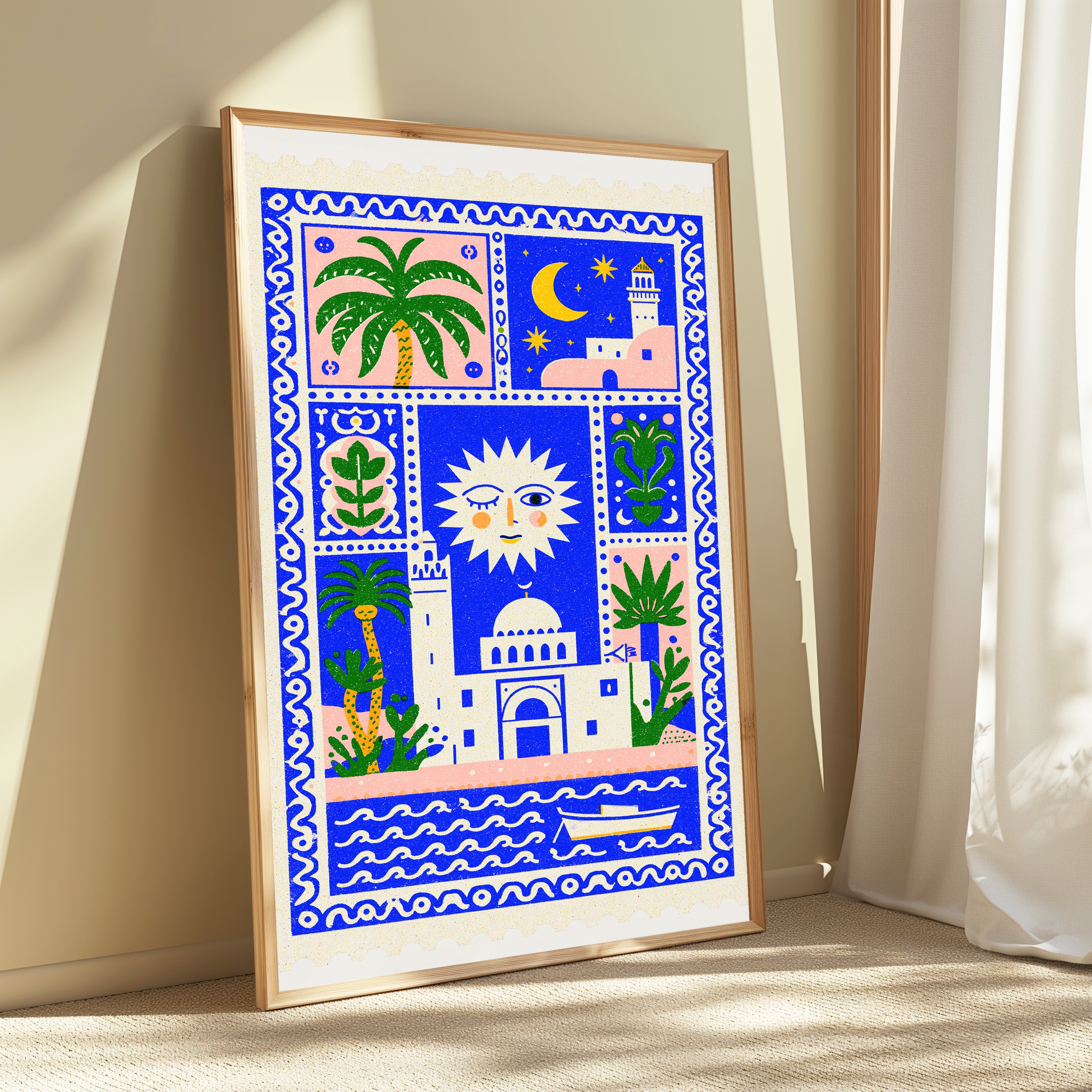 Celestial Islamic Architecture Wall Art view 3