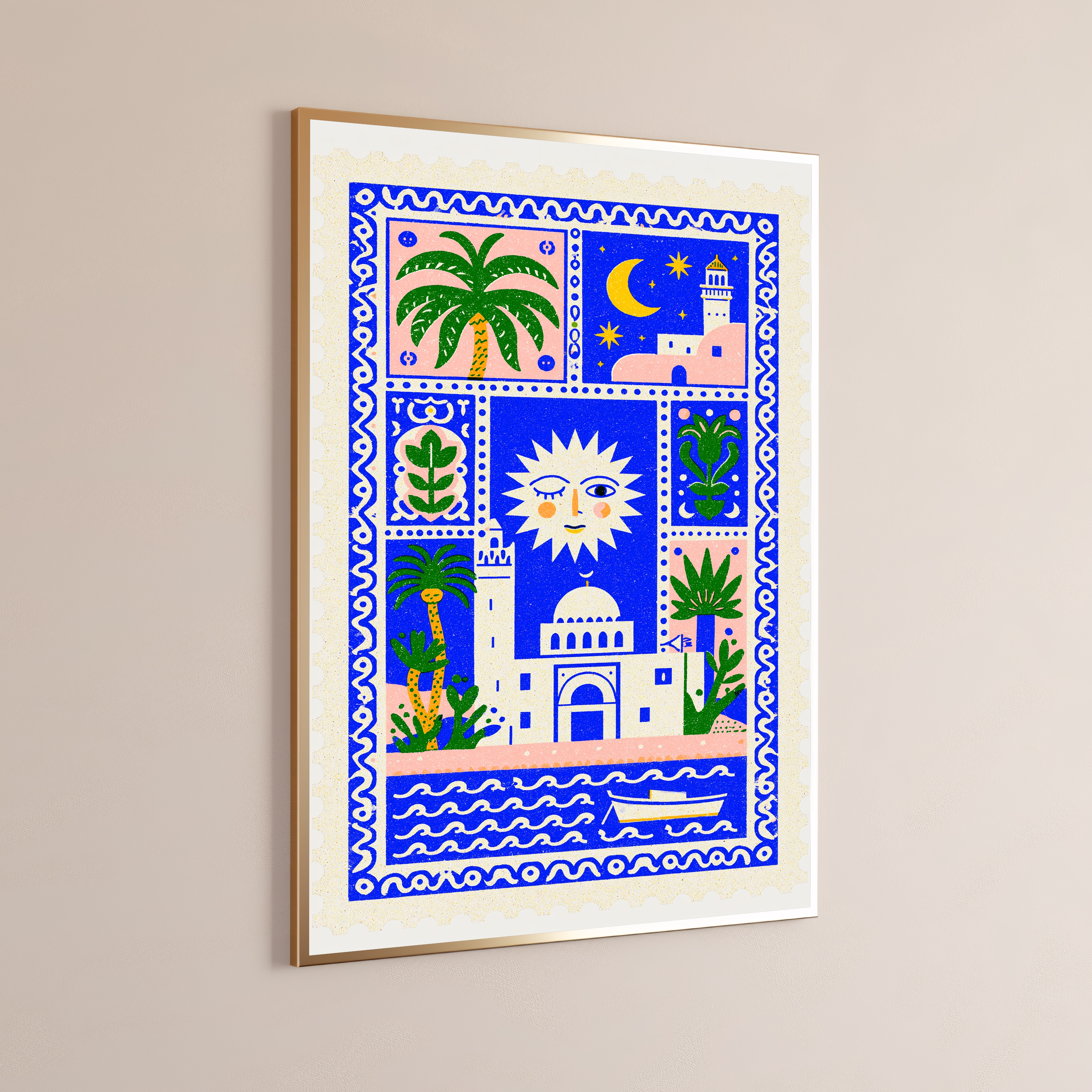 Celestial Islamic Architecture Wall Art