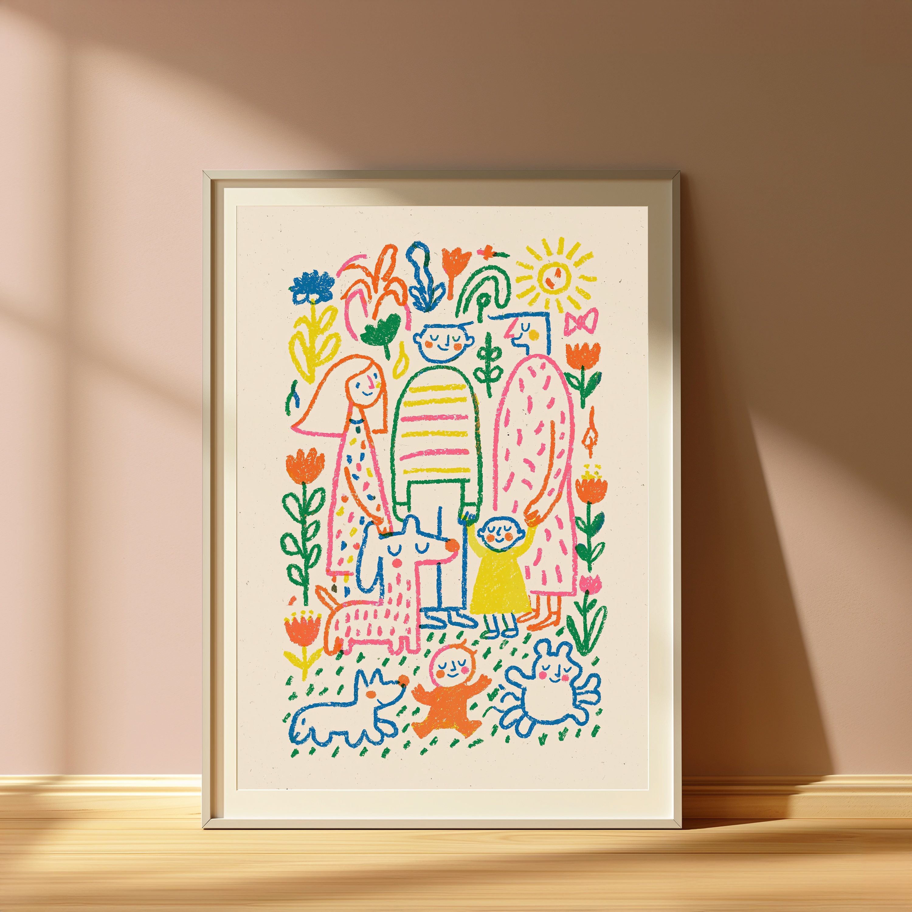 Cheerful Family Home Minimalist Print view 4