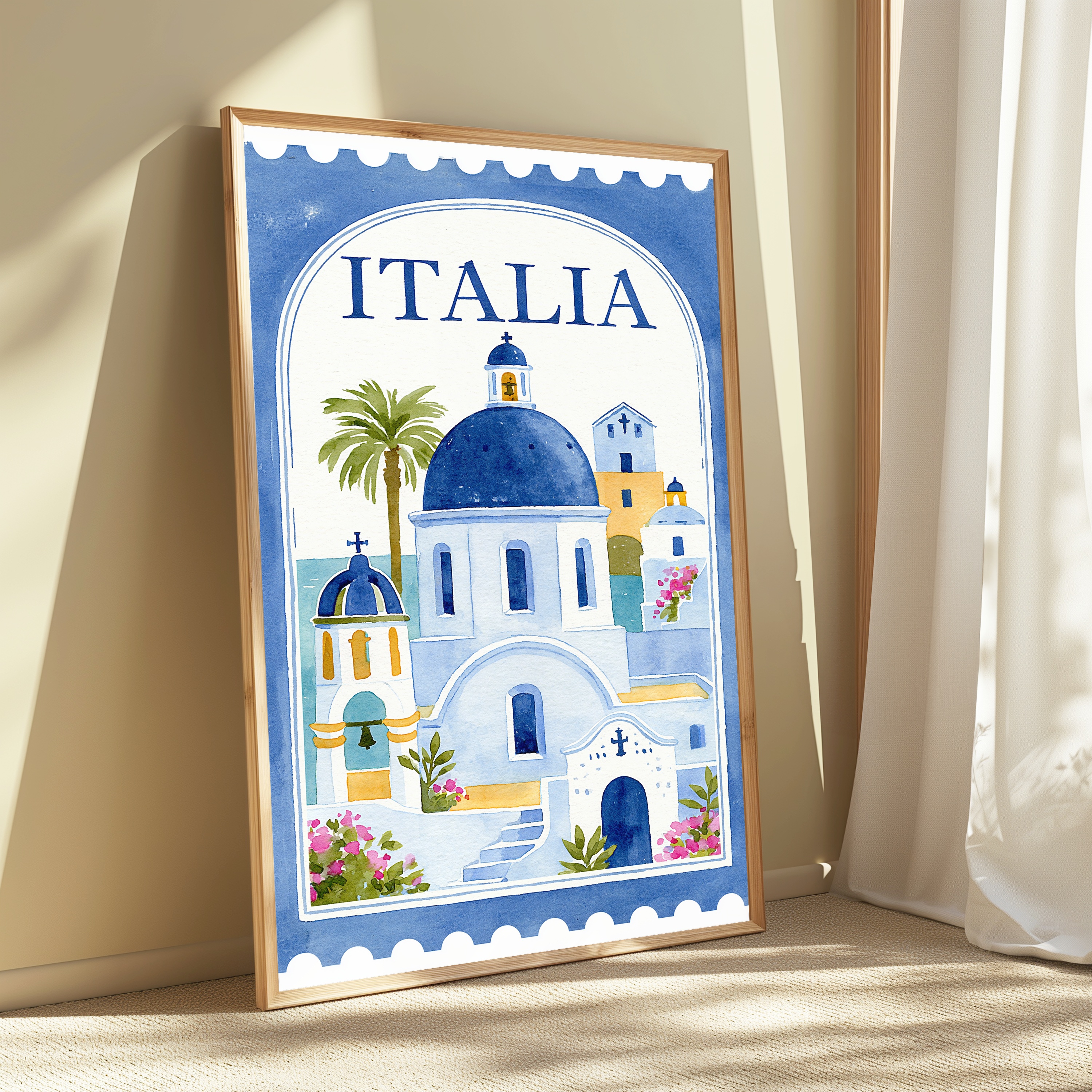 Coastal Italia Architecture Print view 3