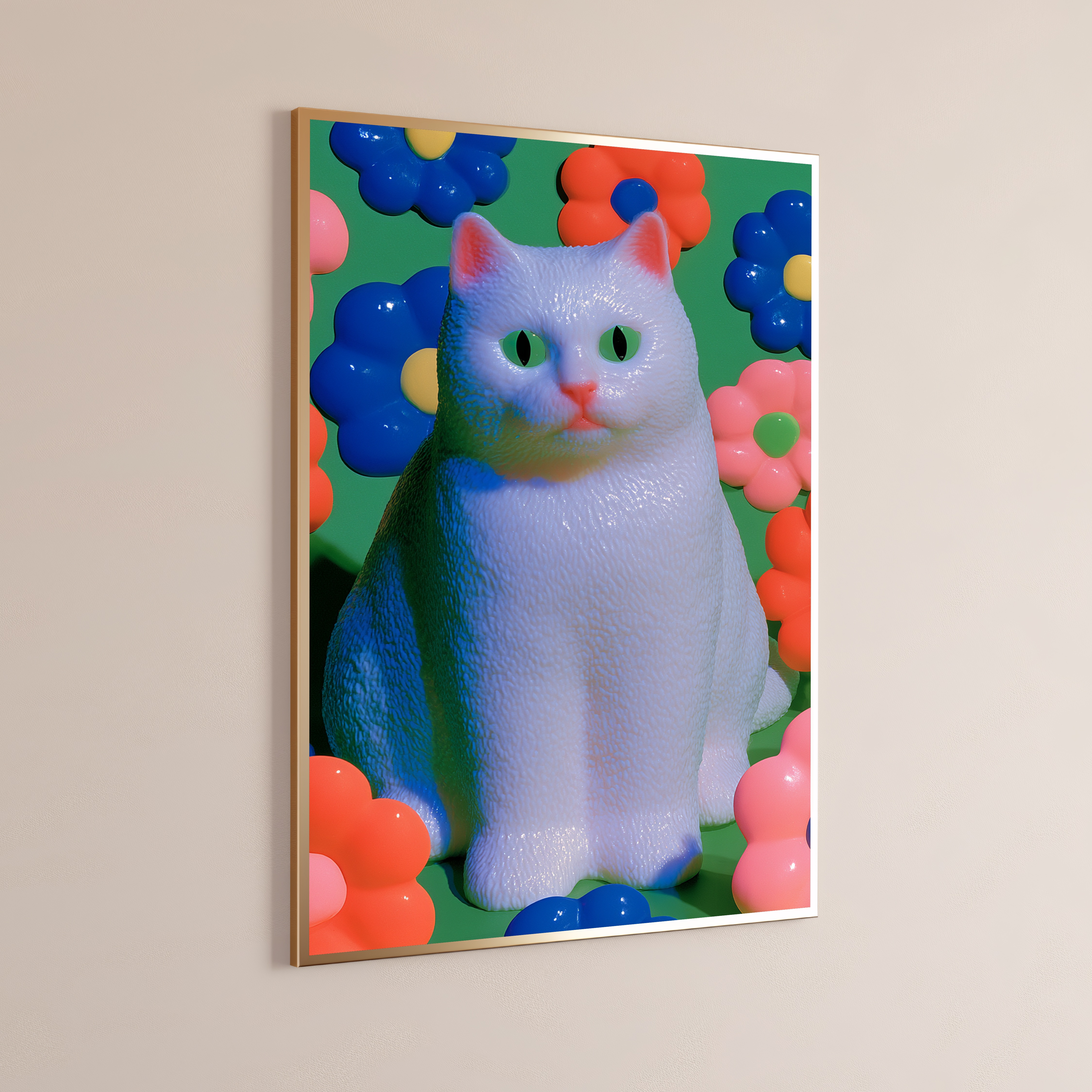 Colorful Cat Pop Art Print
