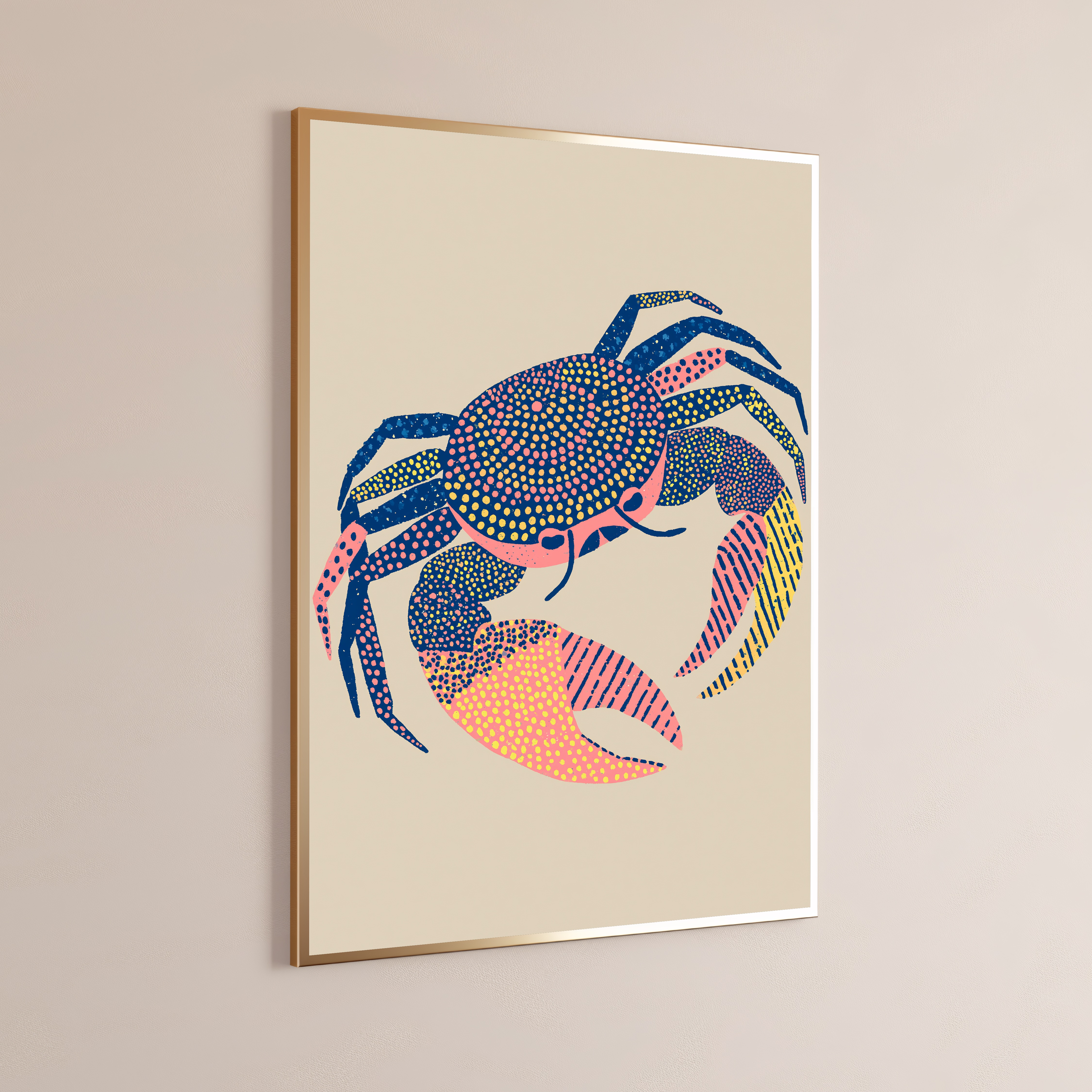Colorful Crab Pop Art Print