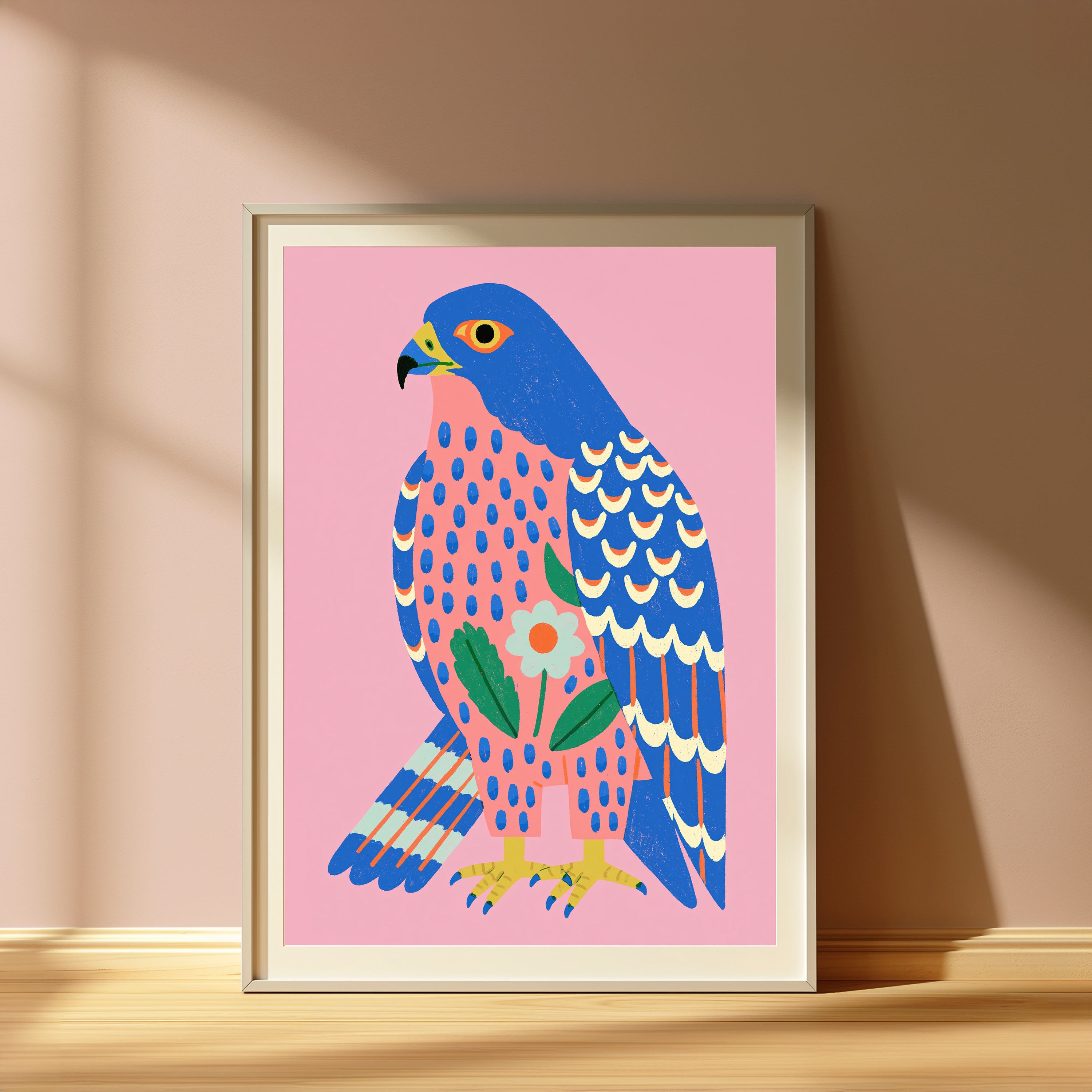 Colorful Falcon Pop Art Print view 4