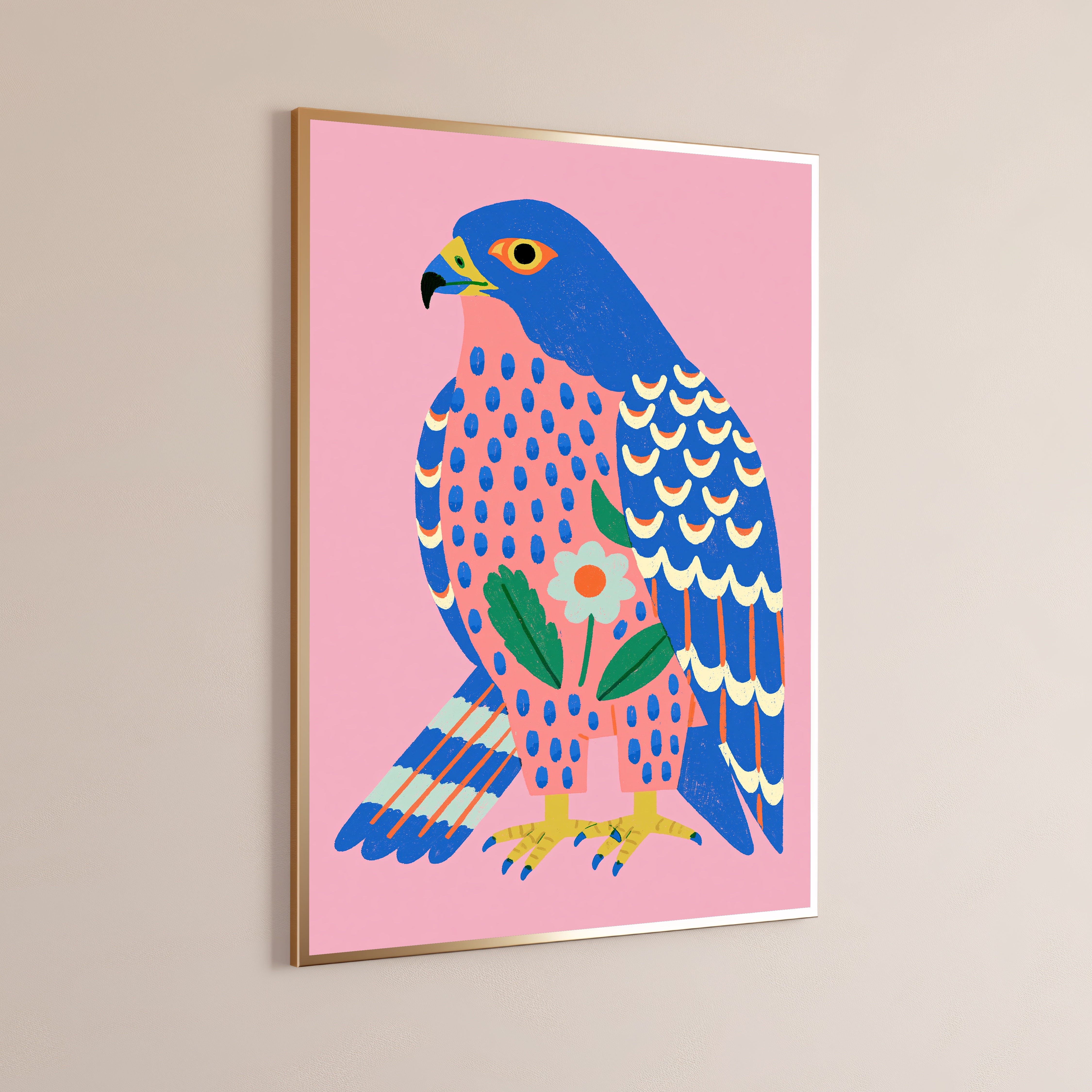 Colorful Falcon Pop Art Print