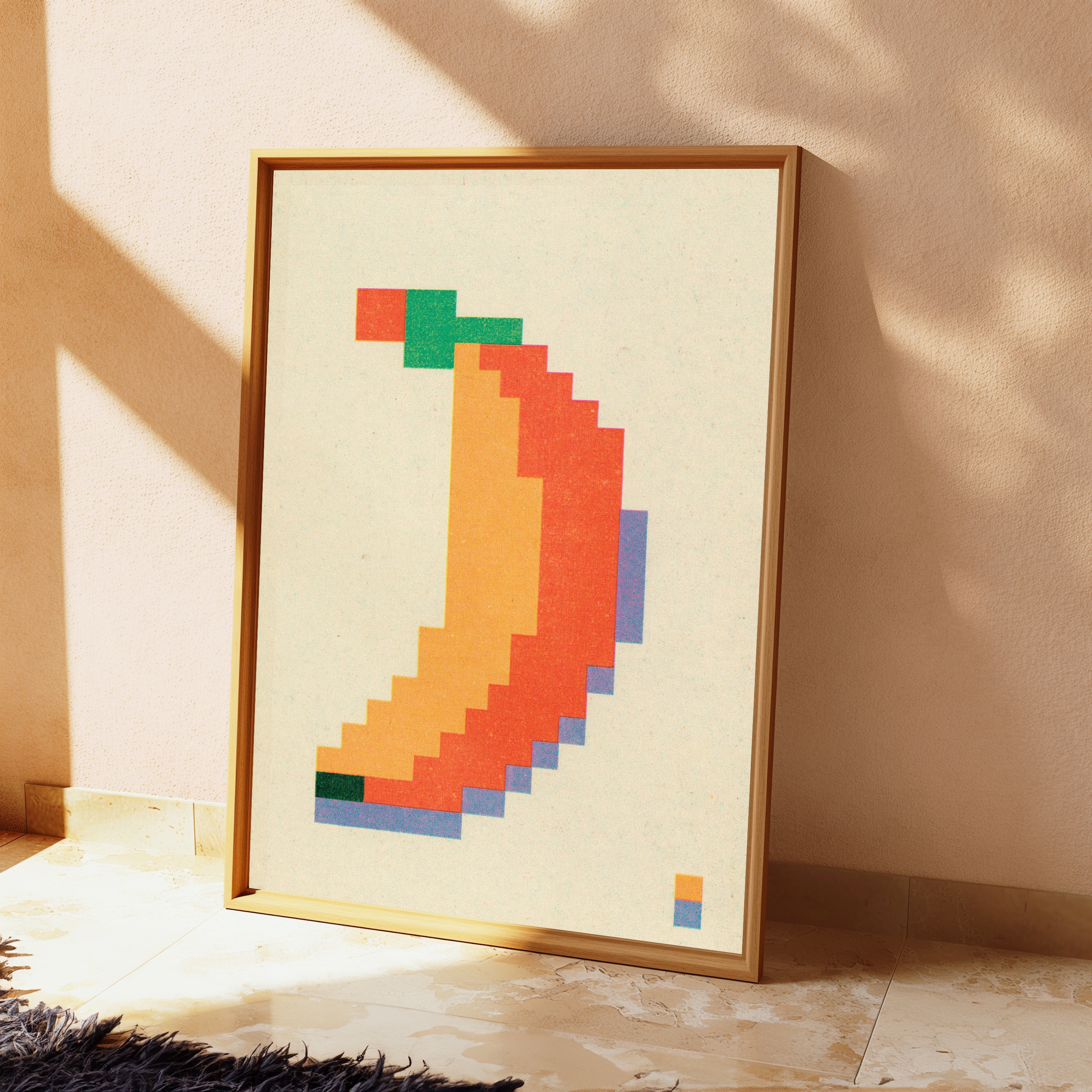 Colorful Pixel Art Portrait view 2