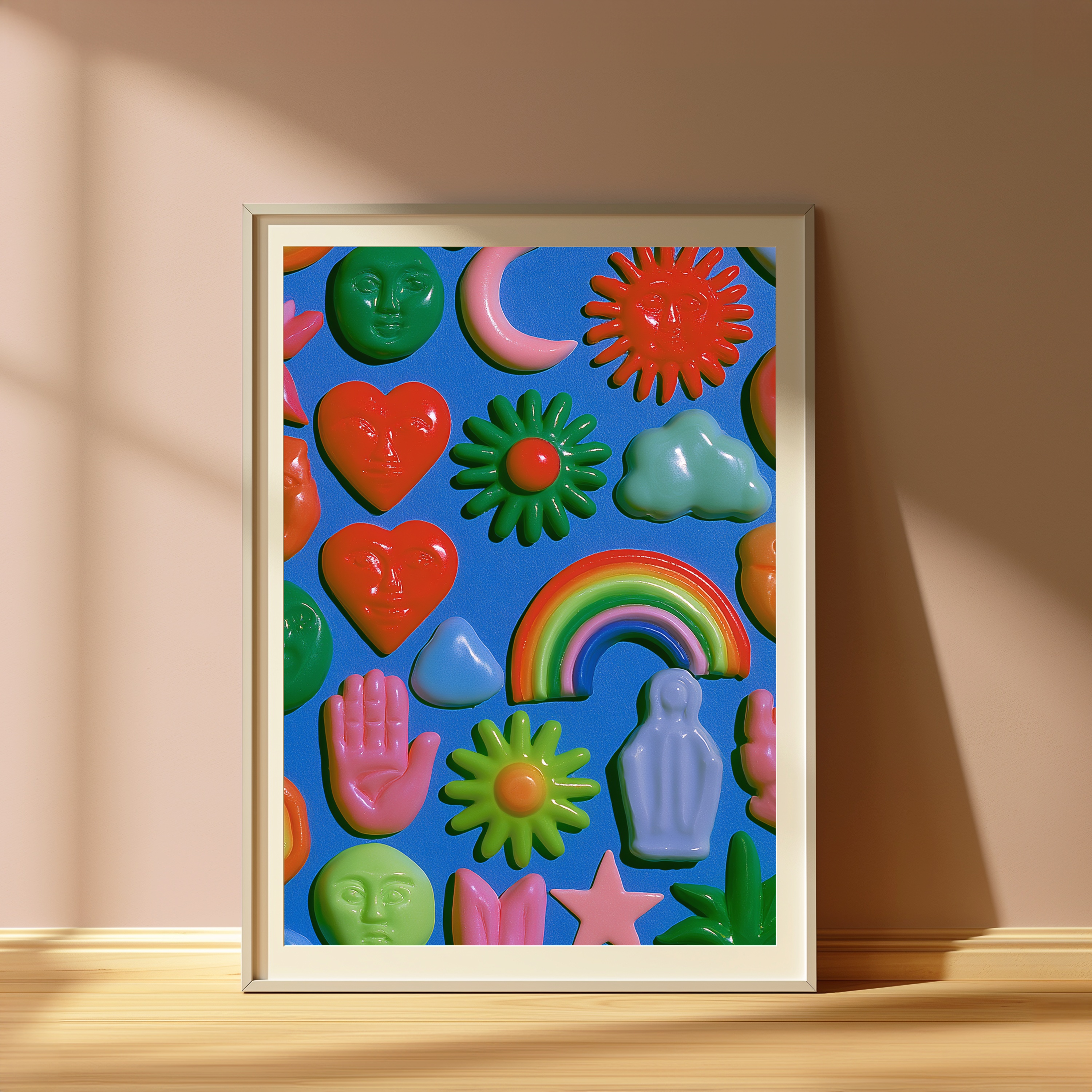 Colorful Retro Objects Pop Art Print view 4