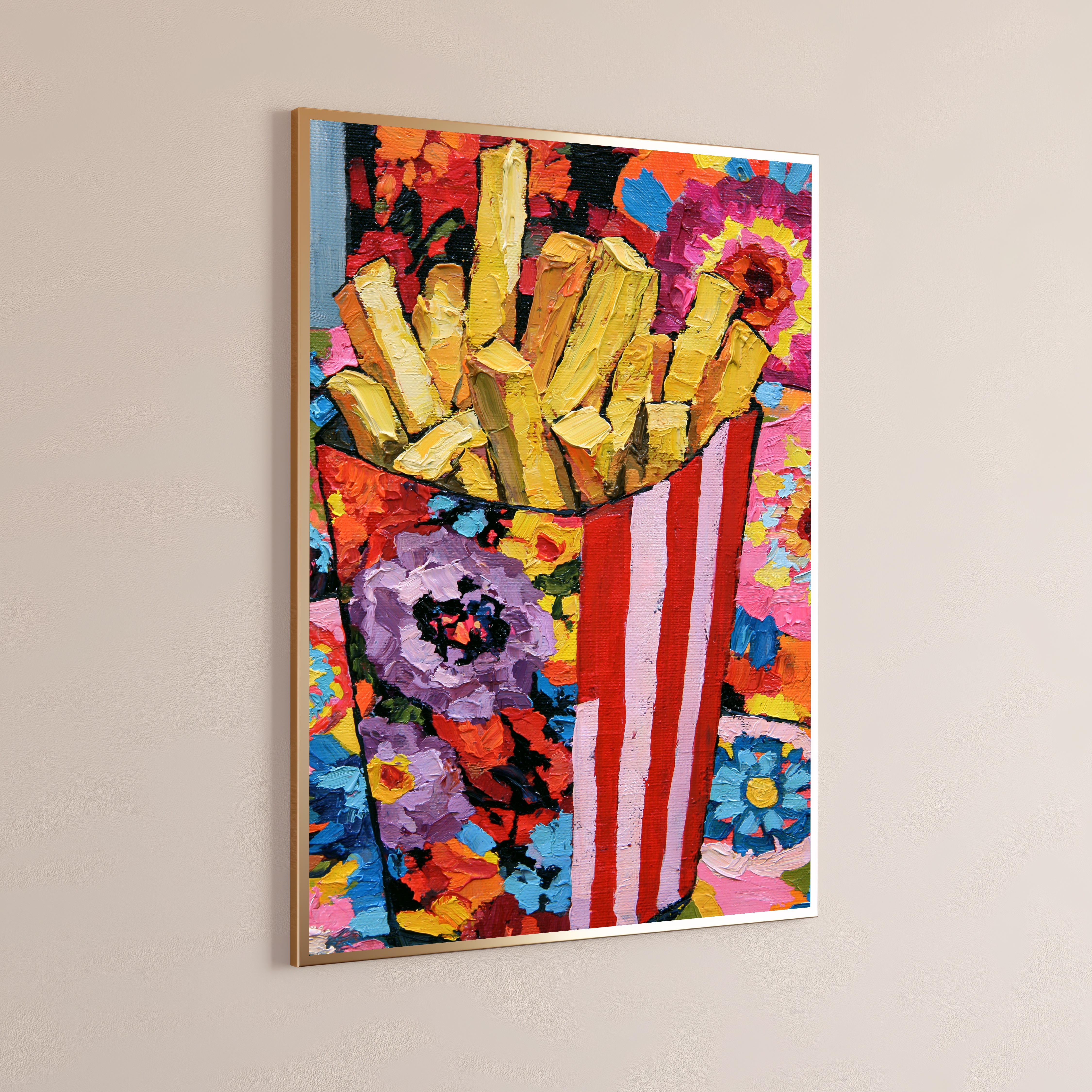 Colourful Fries Pop Art Print