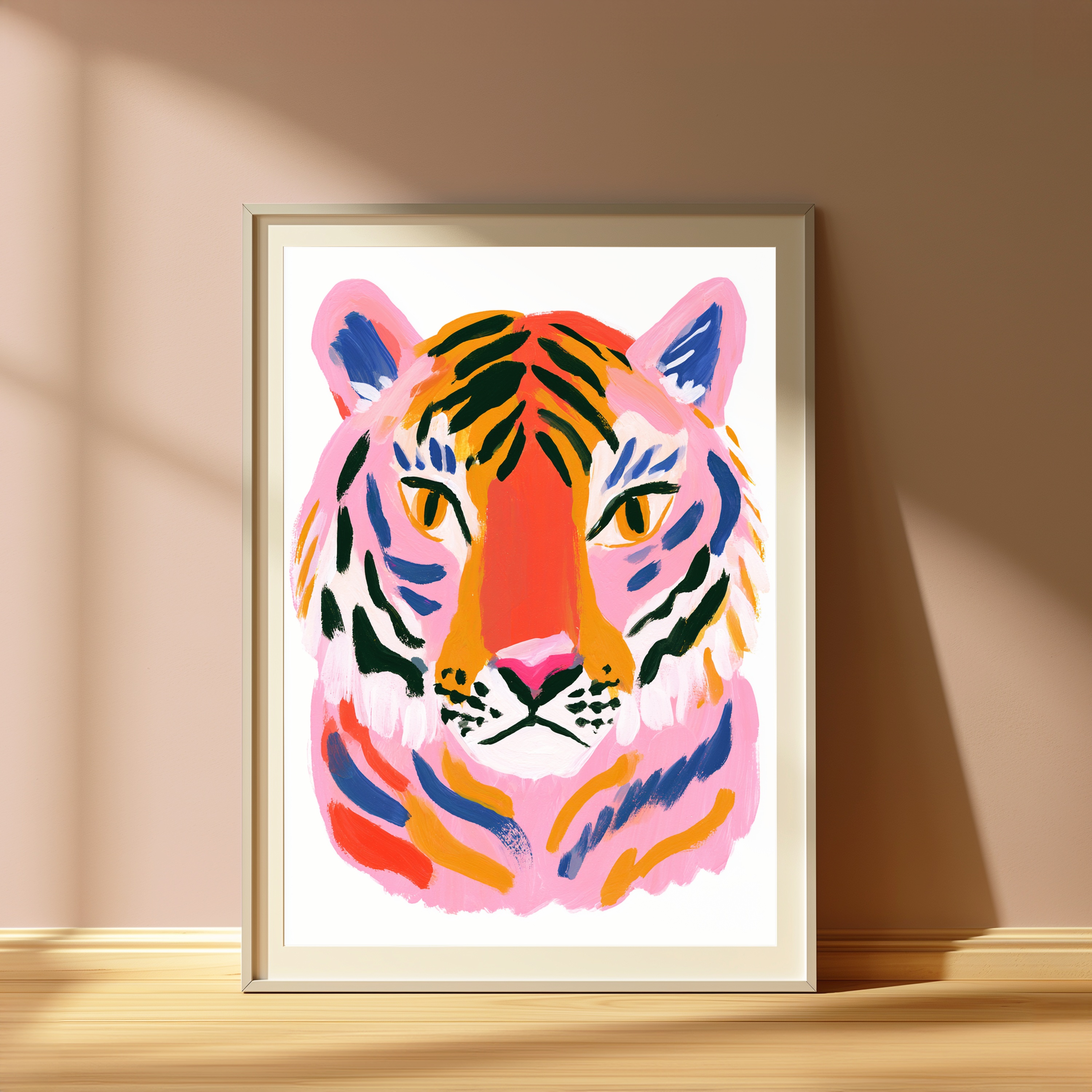 Colourful Tiger Pop Art Print view 4