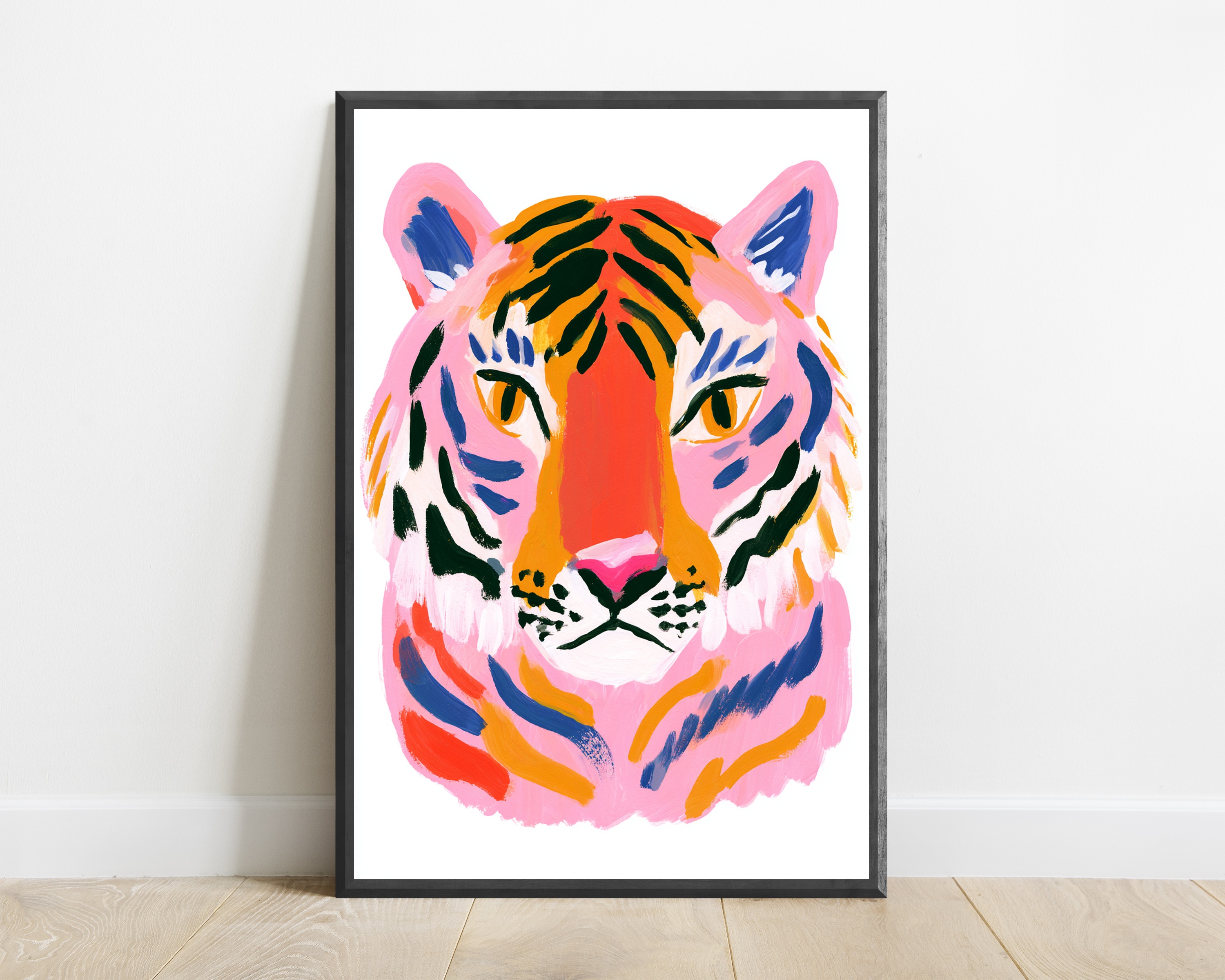 Colourful Tiger Pop Art Print