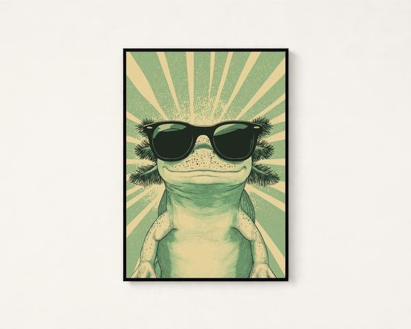 Axolotl Sunglasses Print