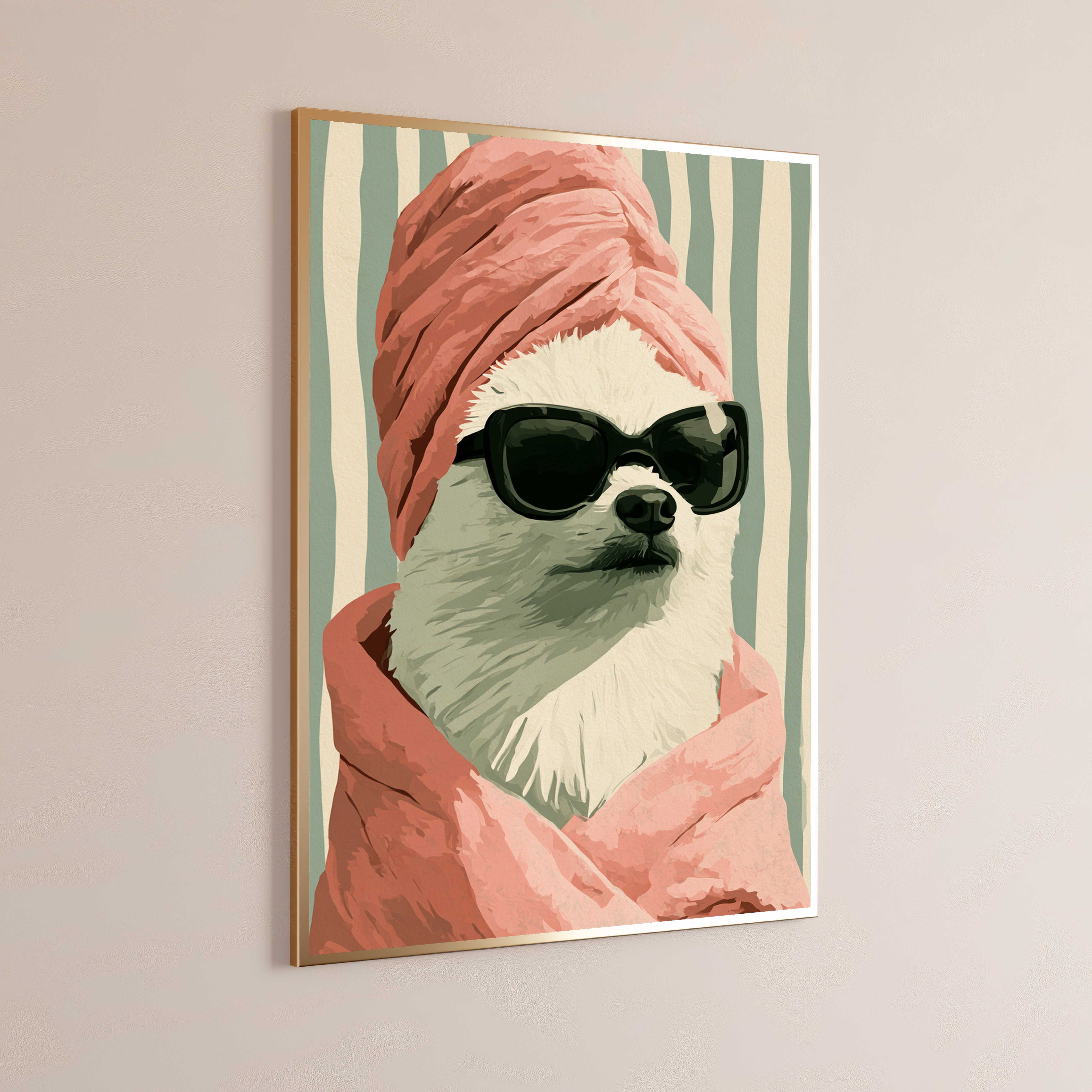 Cool Bearded Man Sunglasses Pop Art Print