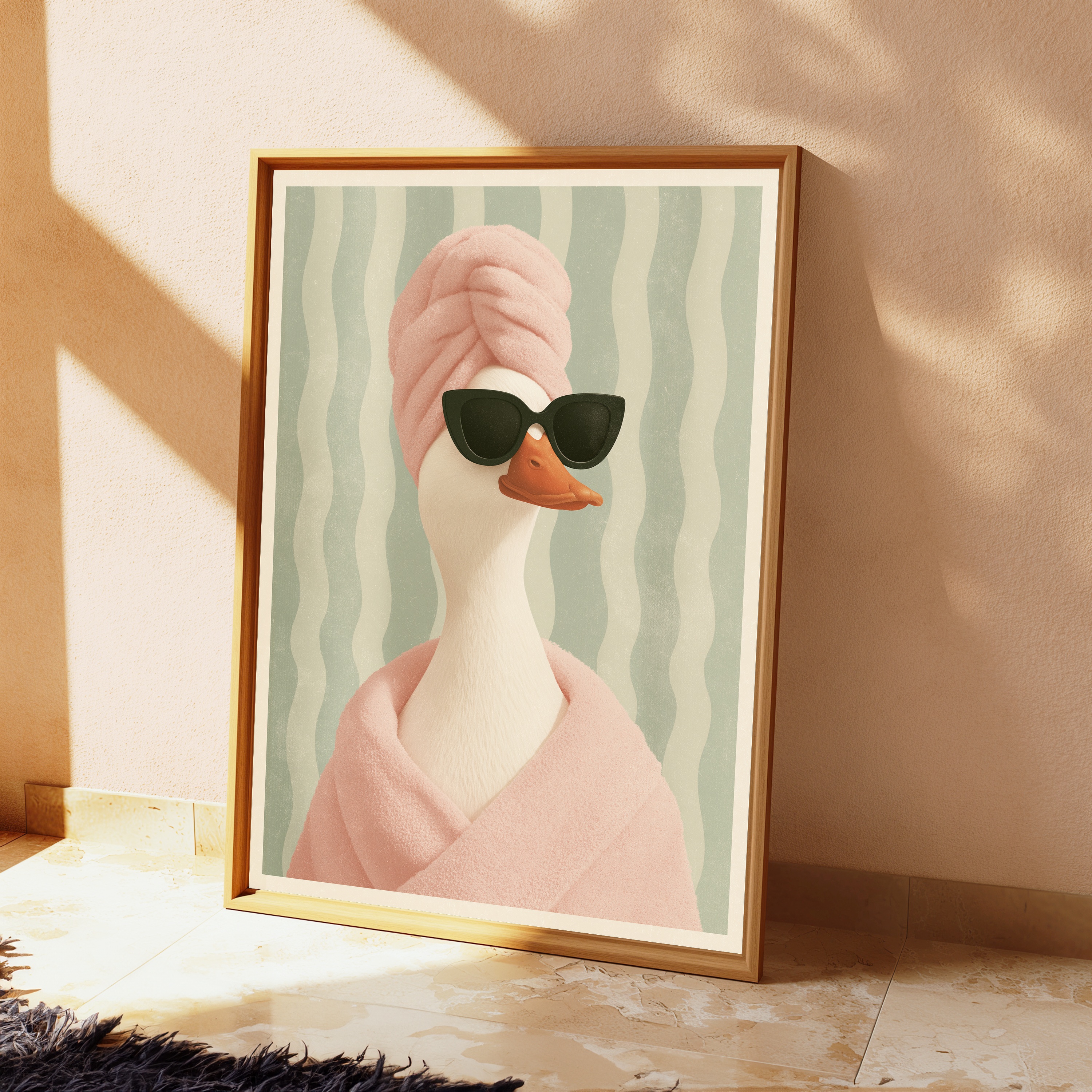 Cool Duck Sunglasses Pop Art Print view 2
