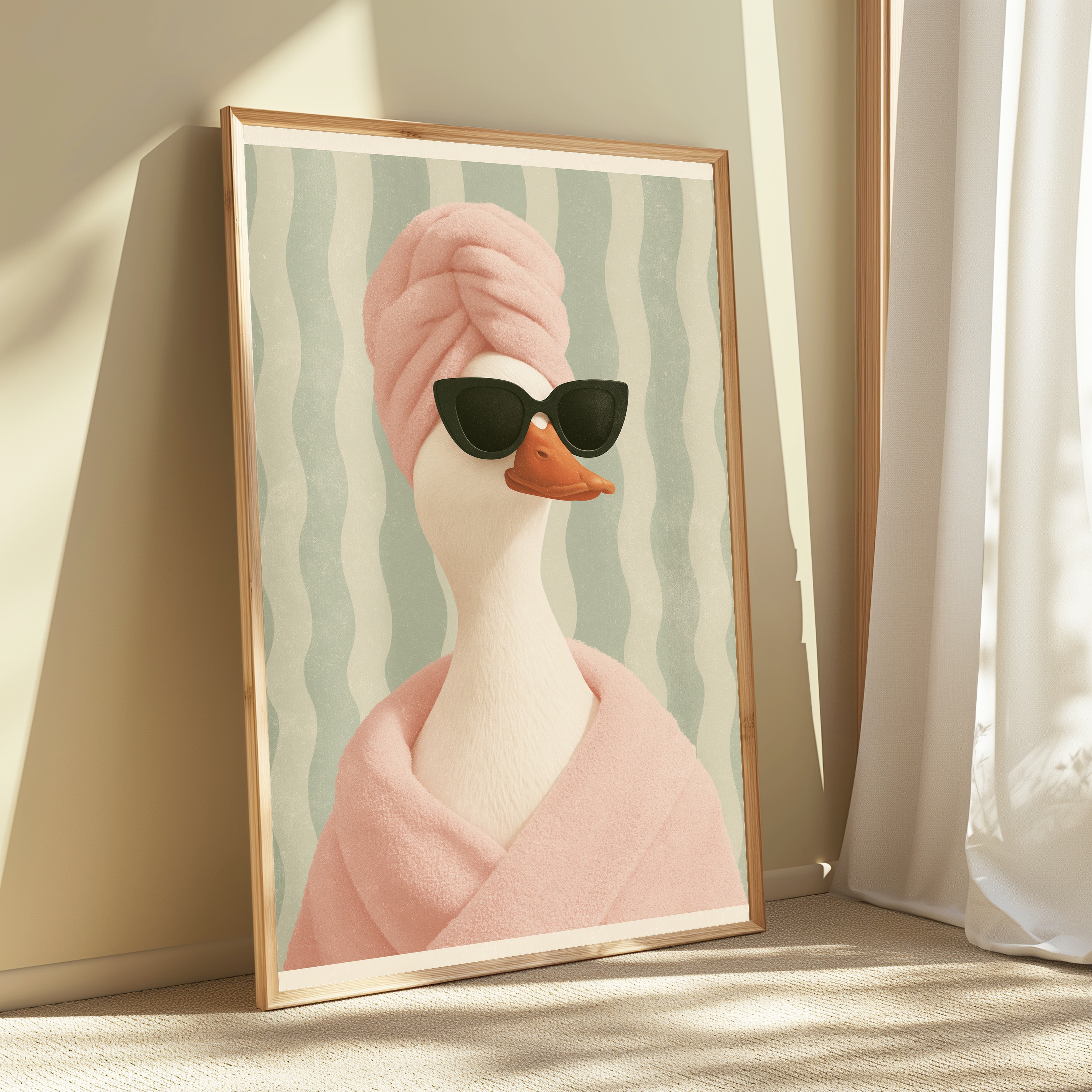 Cool Duck Sunglasses Pop Art Print view 3