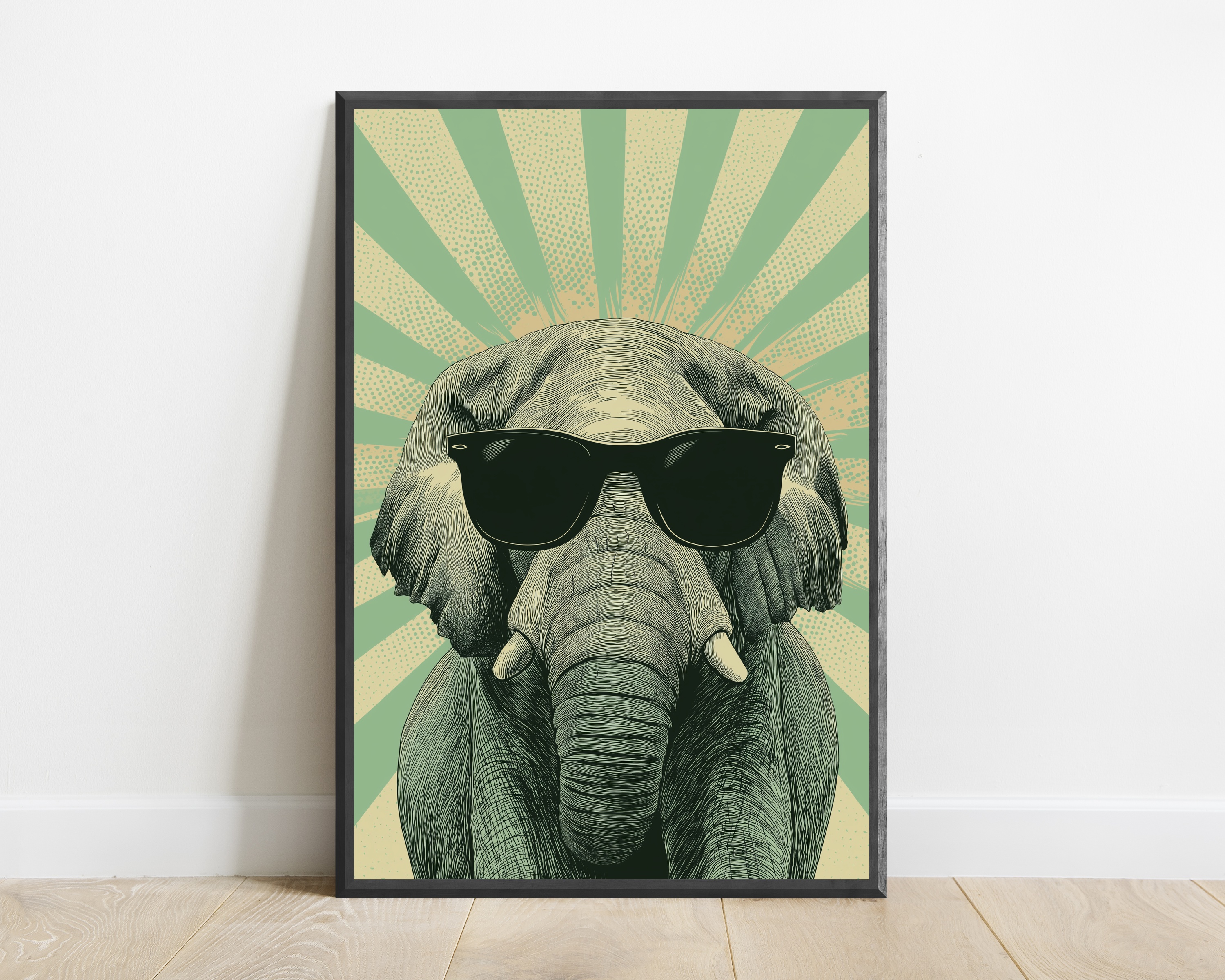 Cool Elephant Sunglasses Print