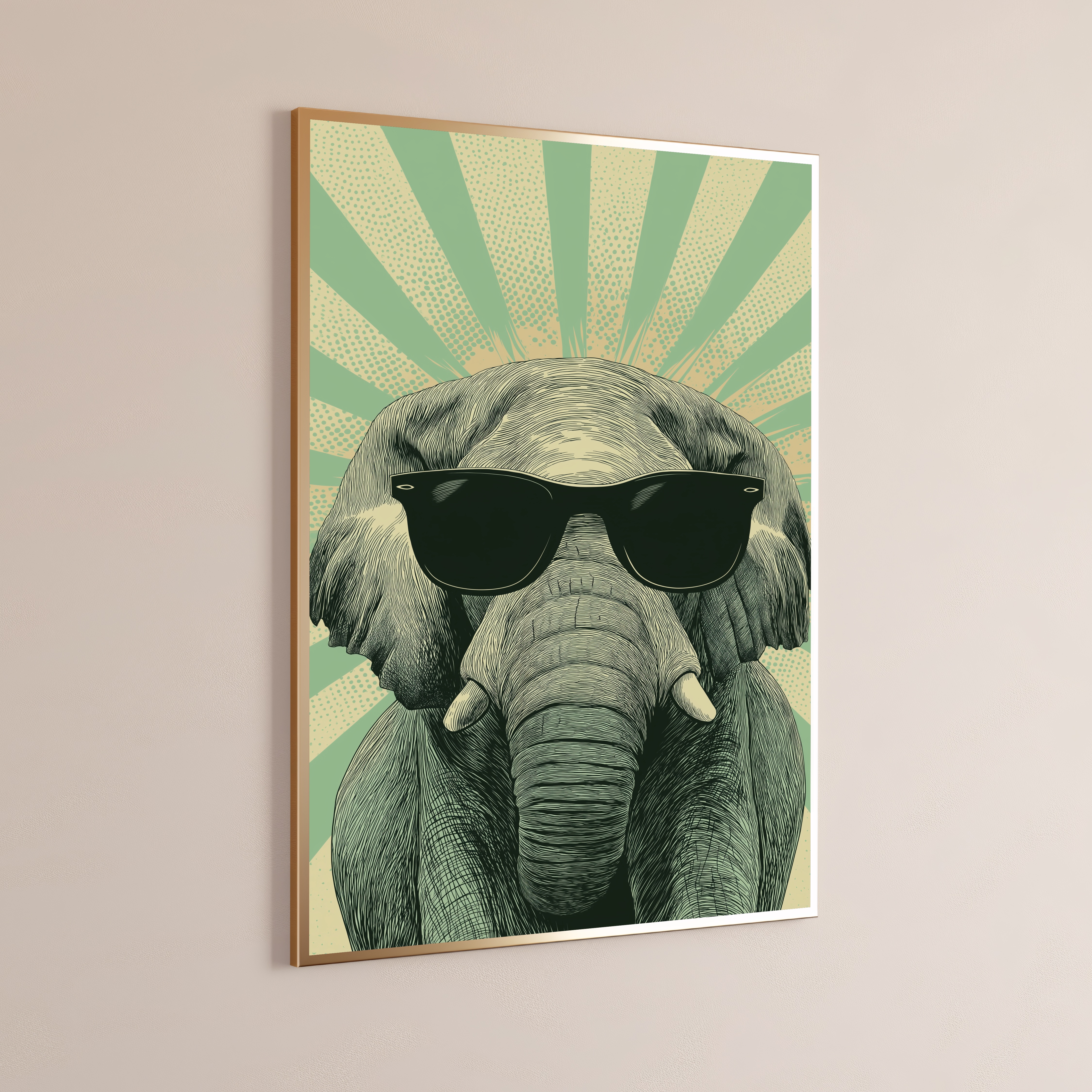 Cool Elephant Sunglasses Print
