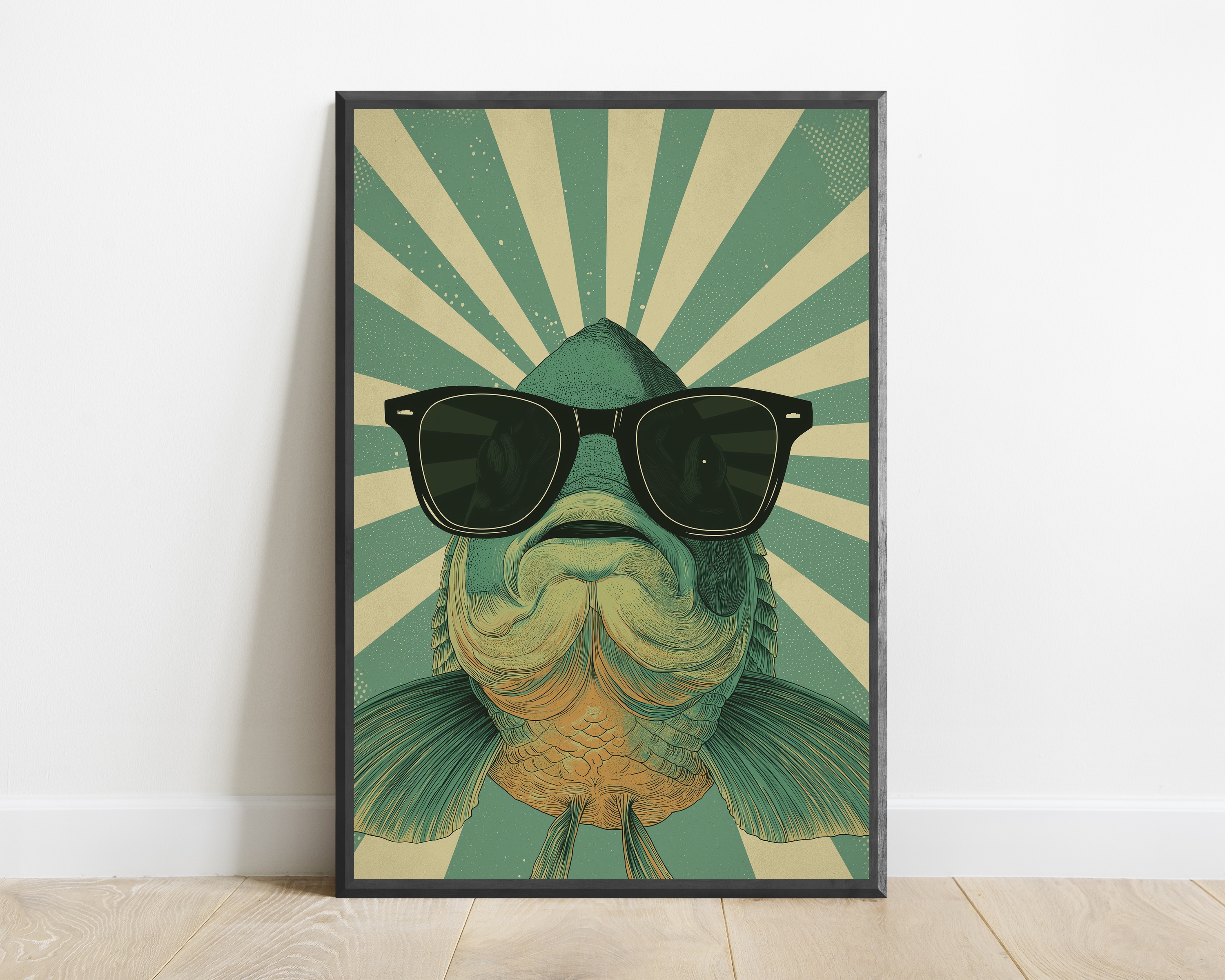 Cool Fish Sunglasses Pop Art Print