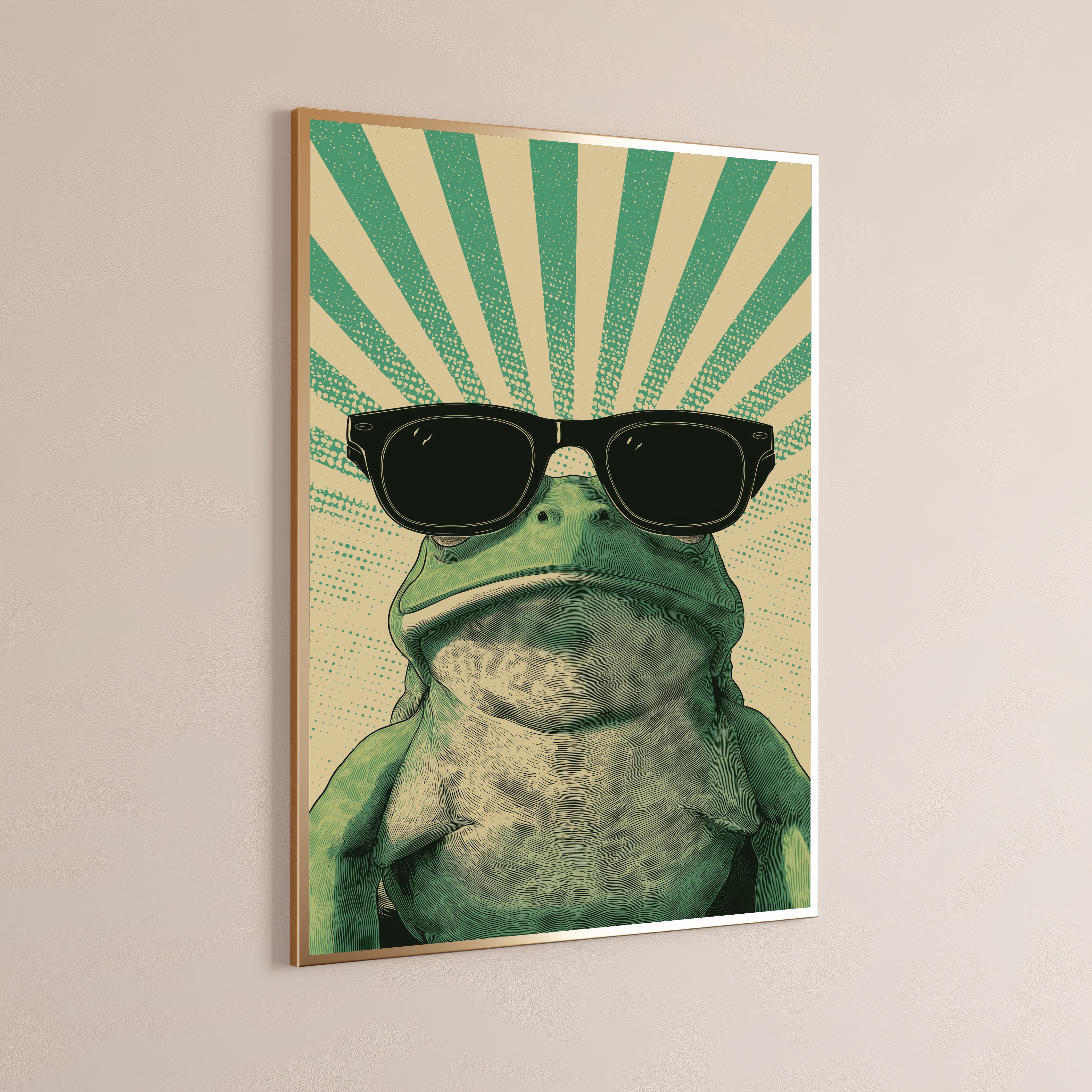 Cool Frog Print