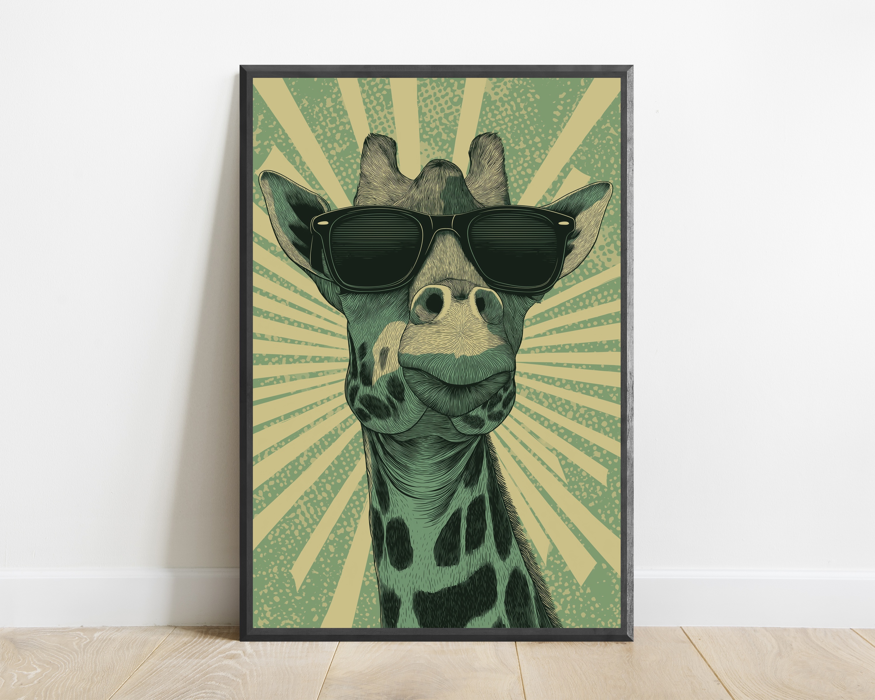Cool Giraffe Sunglasses Print