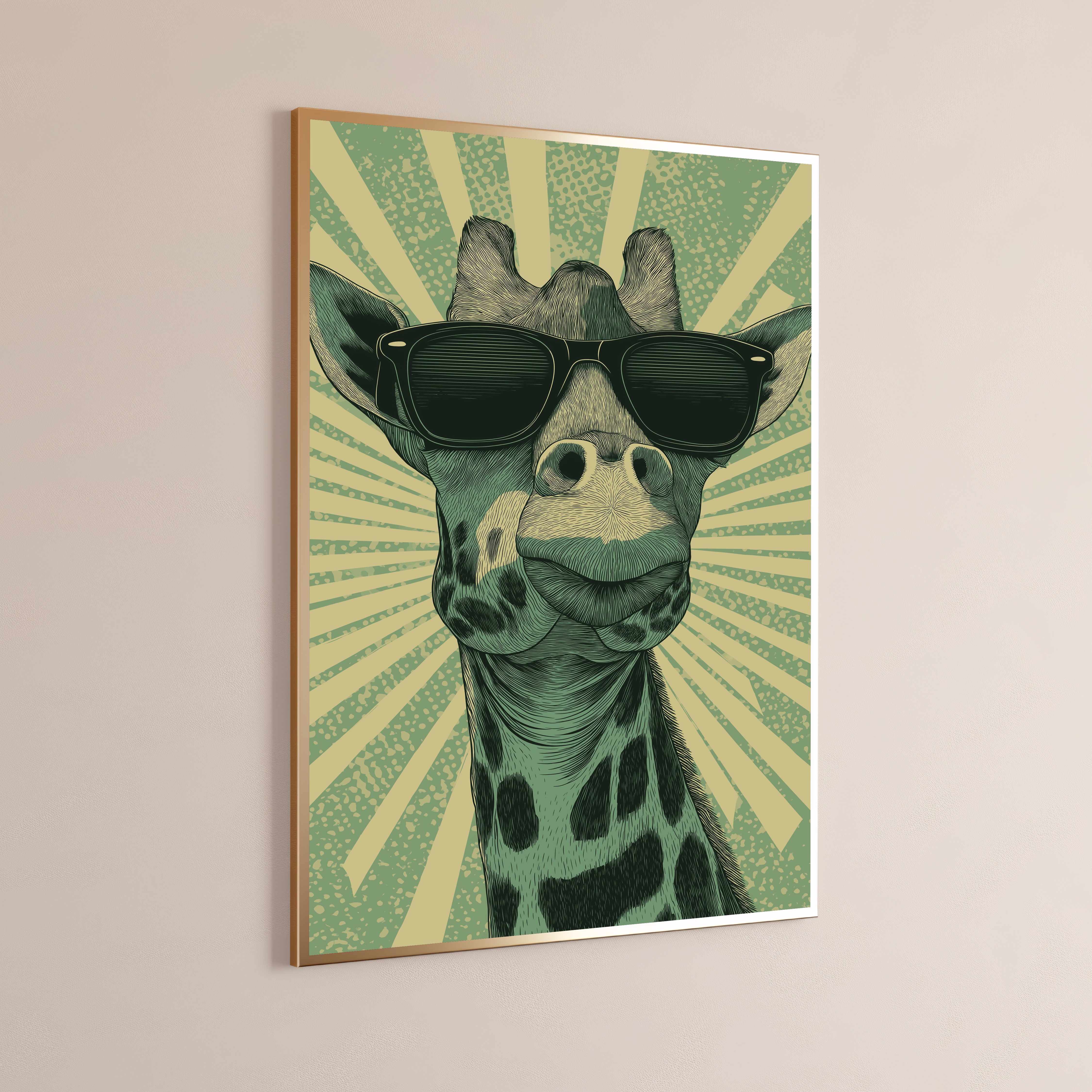 Cool Giraffe Sunglasses Print