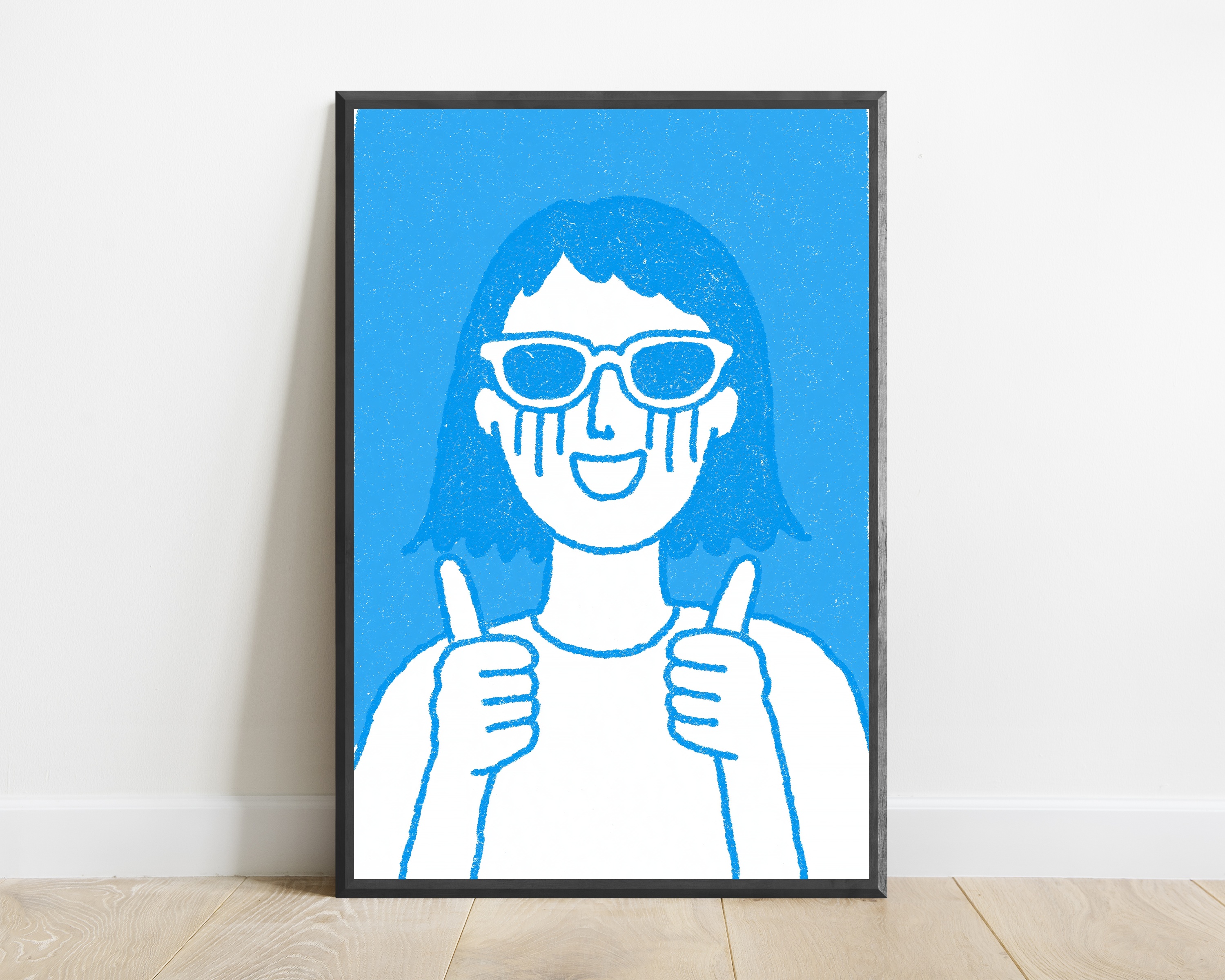 Cool Girl Sunglasses Pop Art Print