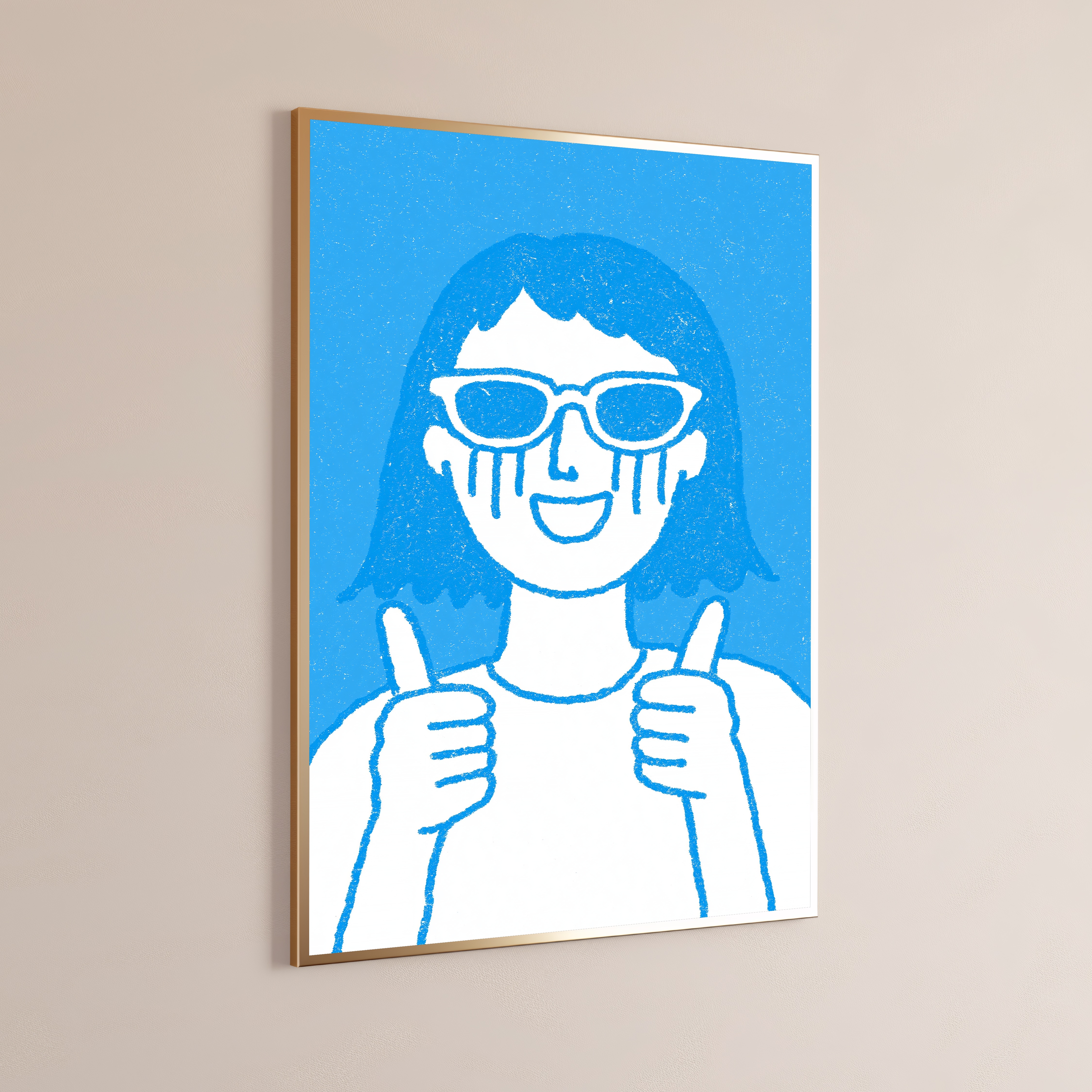 Cool Girl Sunglasses Pop Art Print