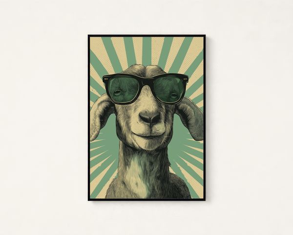 Goat Sunglasses Print