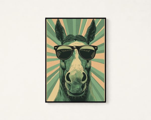 Donkey Sunglasses Print