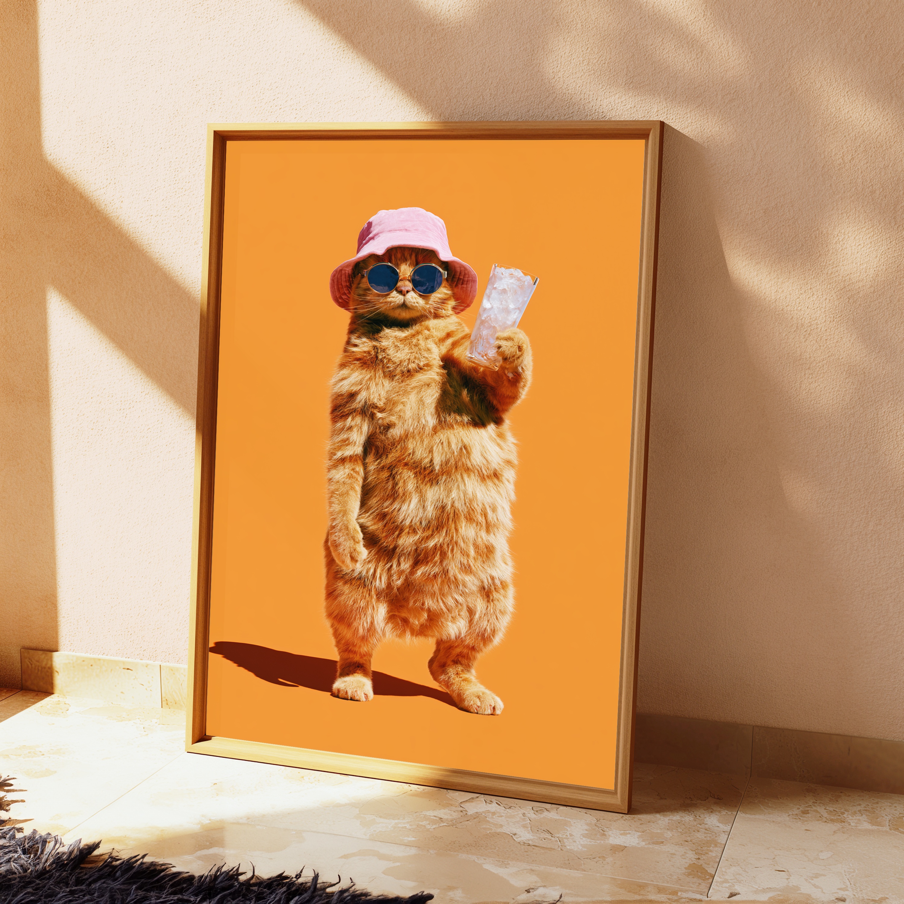 Cool Meerkat Sunglasses Pop Art Print view 2