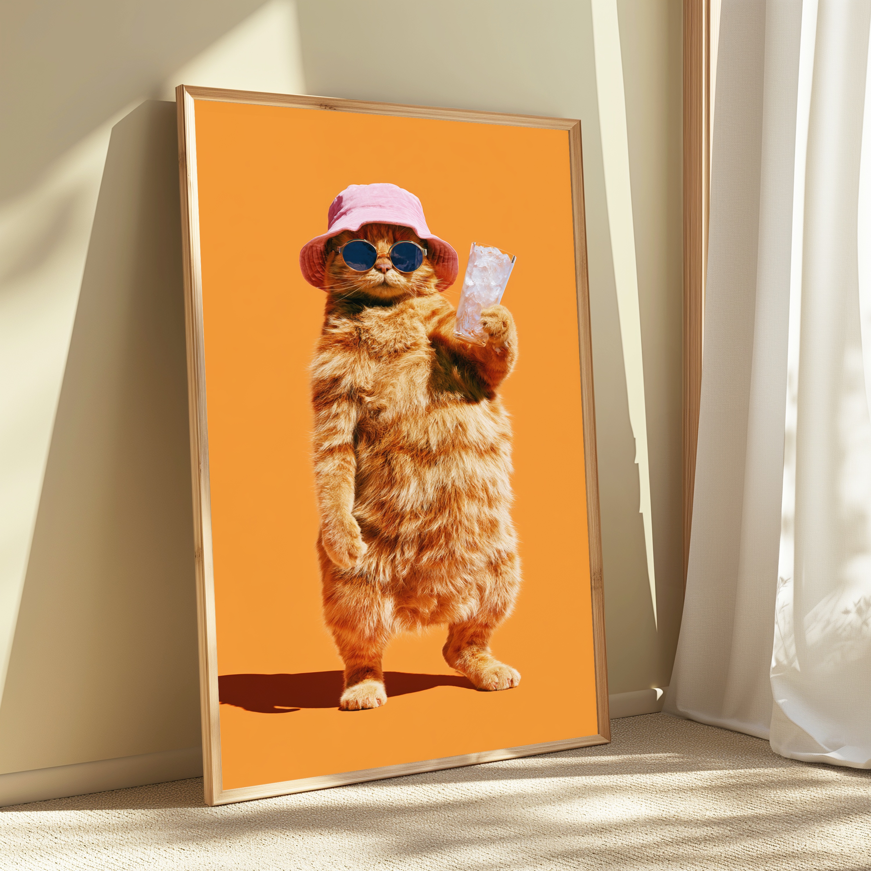 Cool Meerkat Sunglasses Pop Art Print view 3
