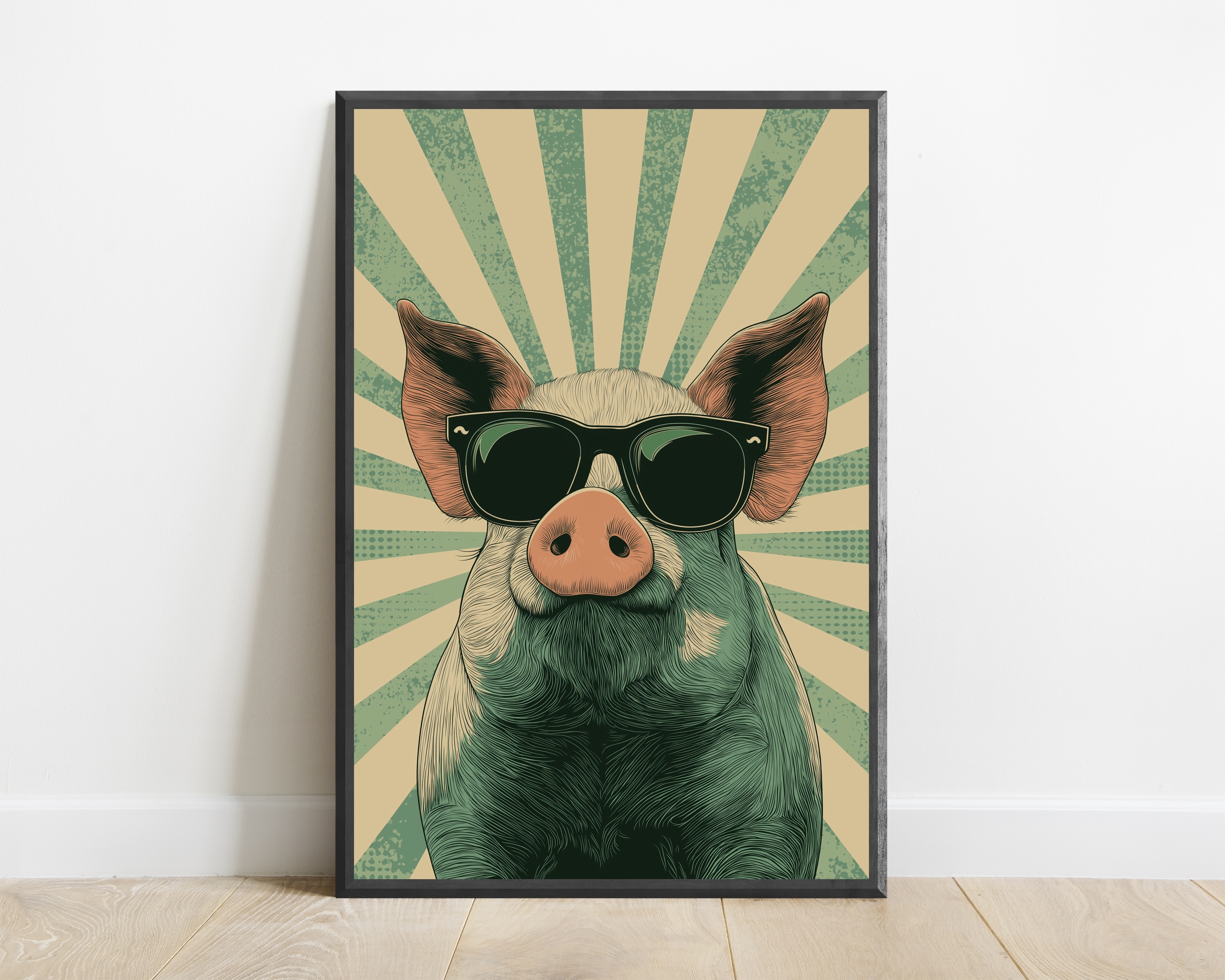 Cool Pig Sunglasses Print