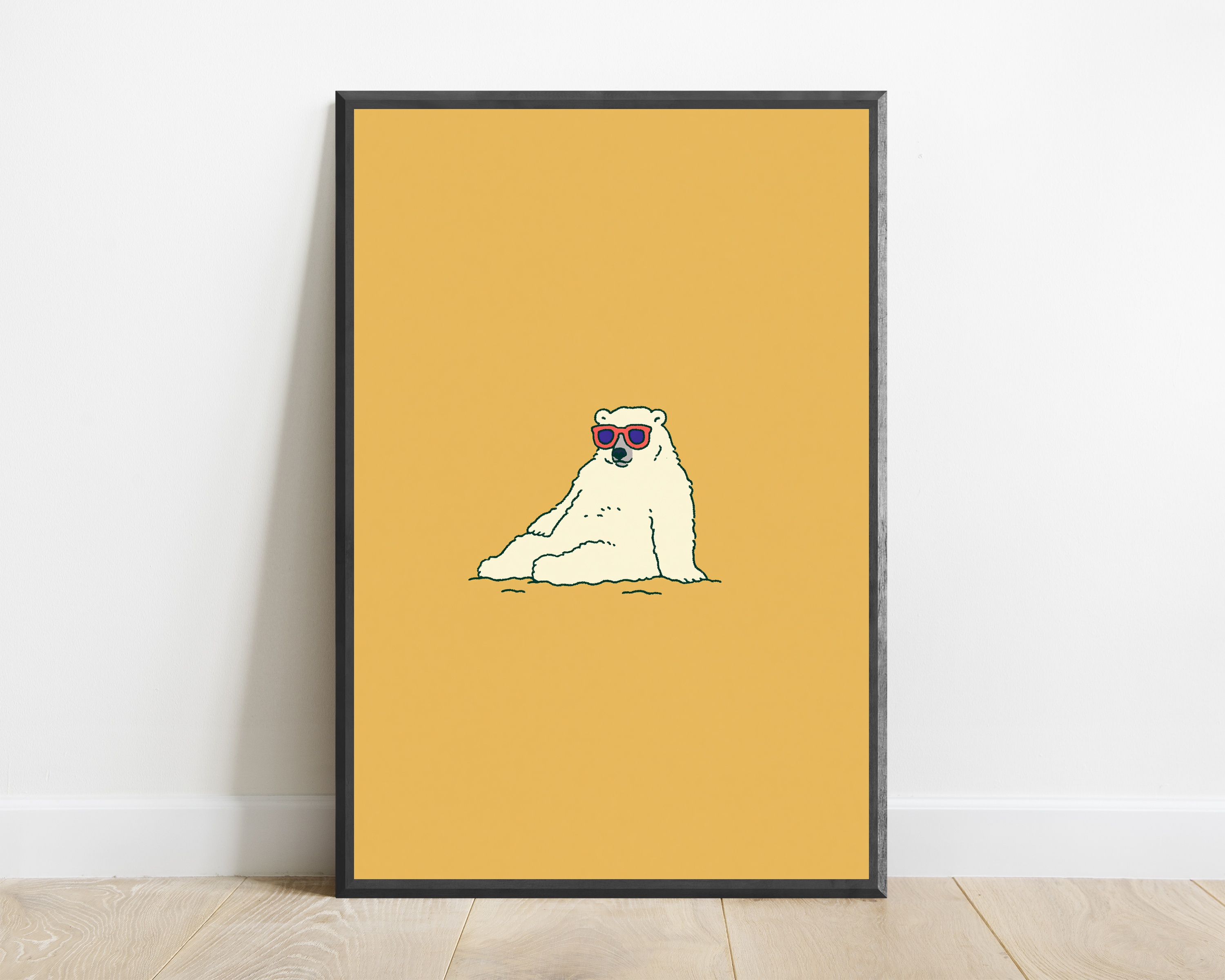 Cool Polar Bear Sunglasses Pop Art Print