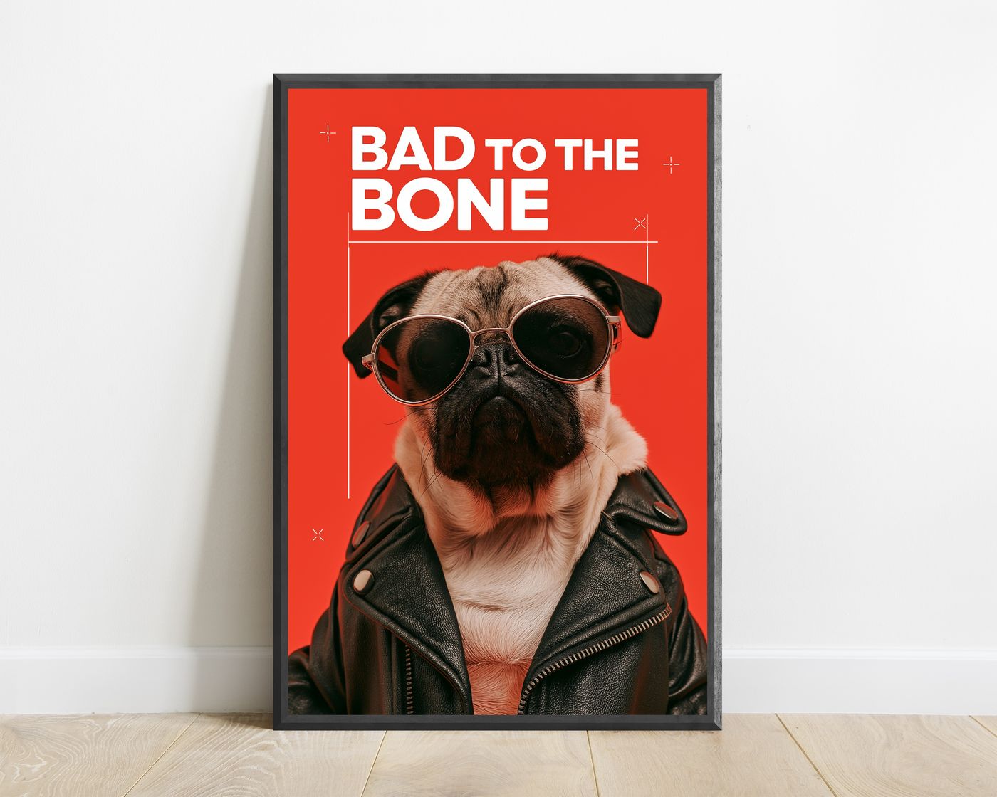 Cool Pug Sunglasses Pop Art Print — view 1