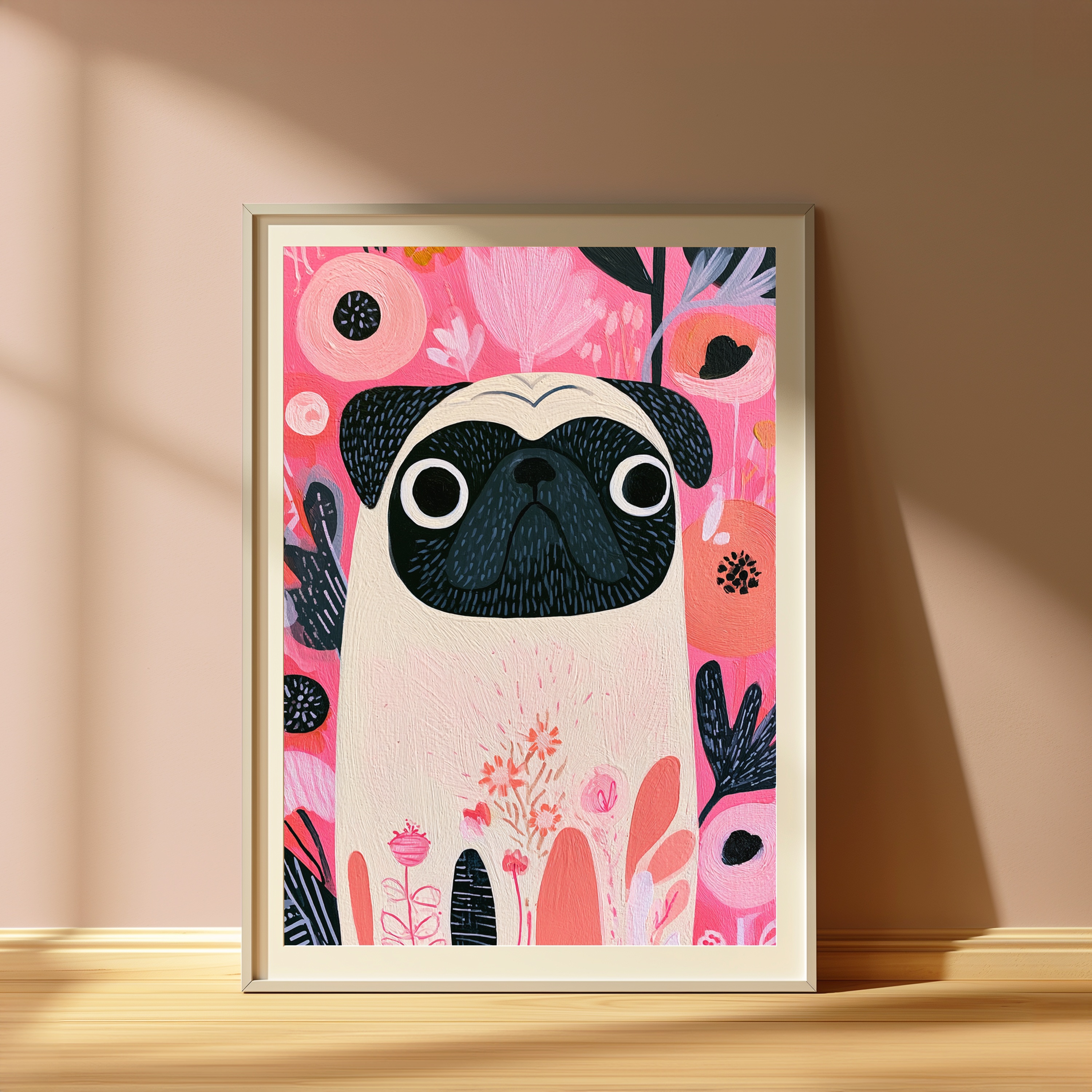 Cute Pug Pop Art Print view 4
