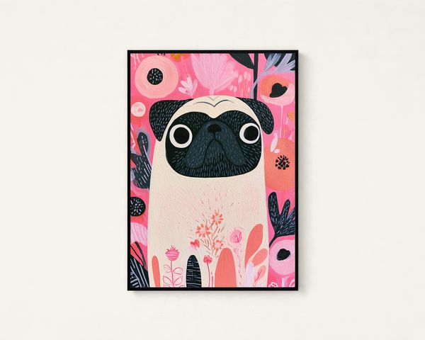Pop Art Pug Print