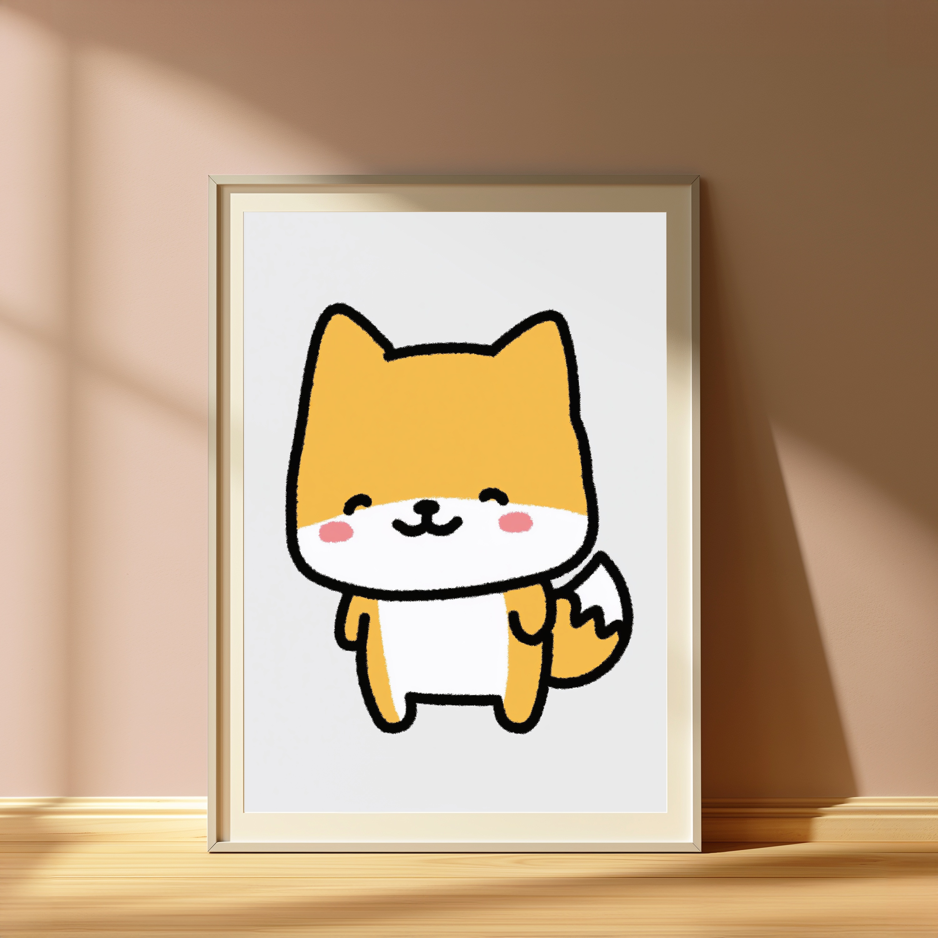 Cute Smiling Fox Pop Art Print view 4
