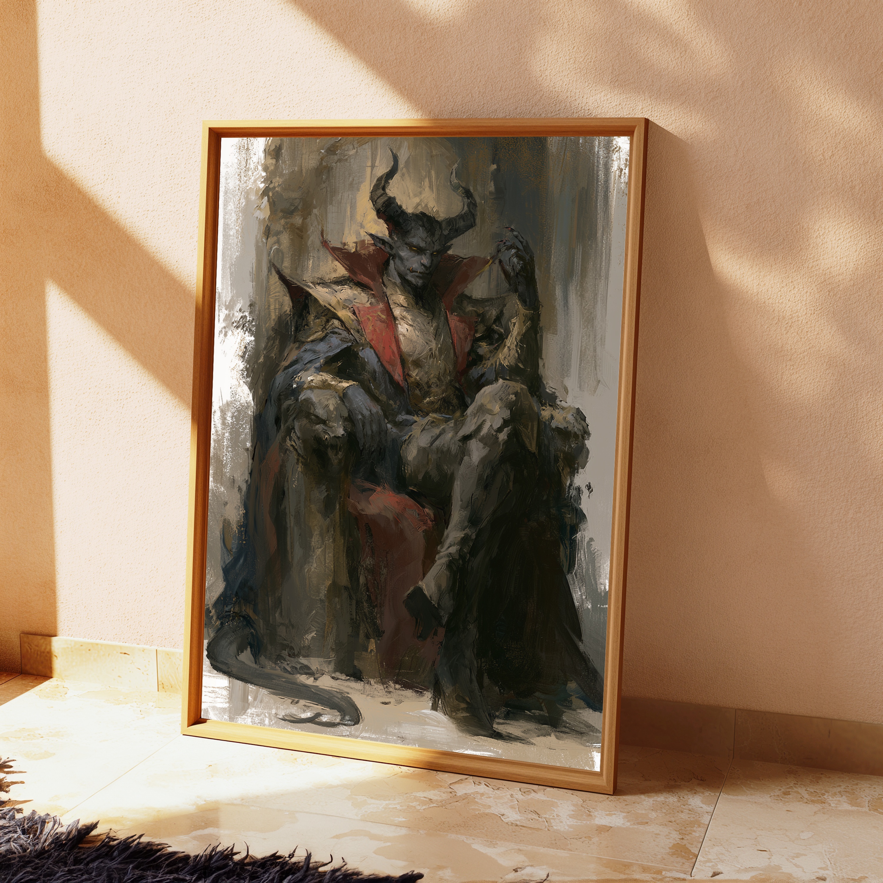 Demon King Horned Warrior Pop Art Print view 2