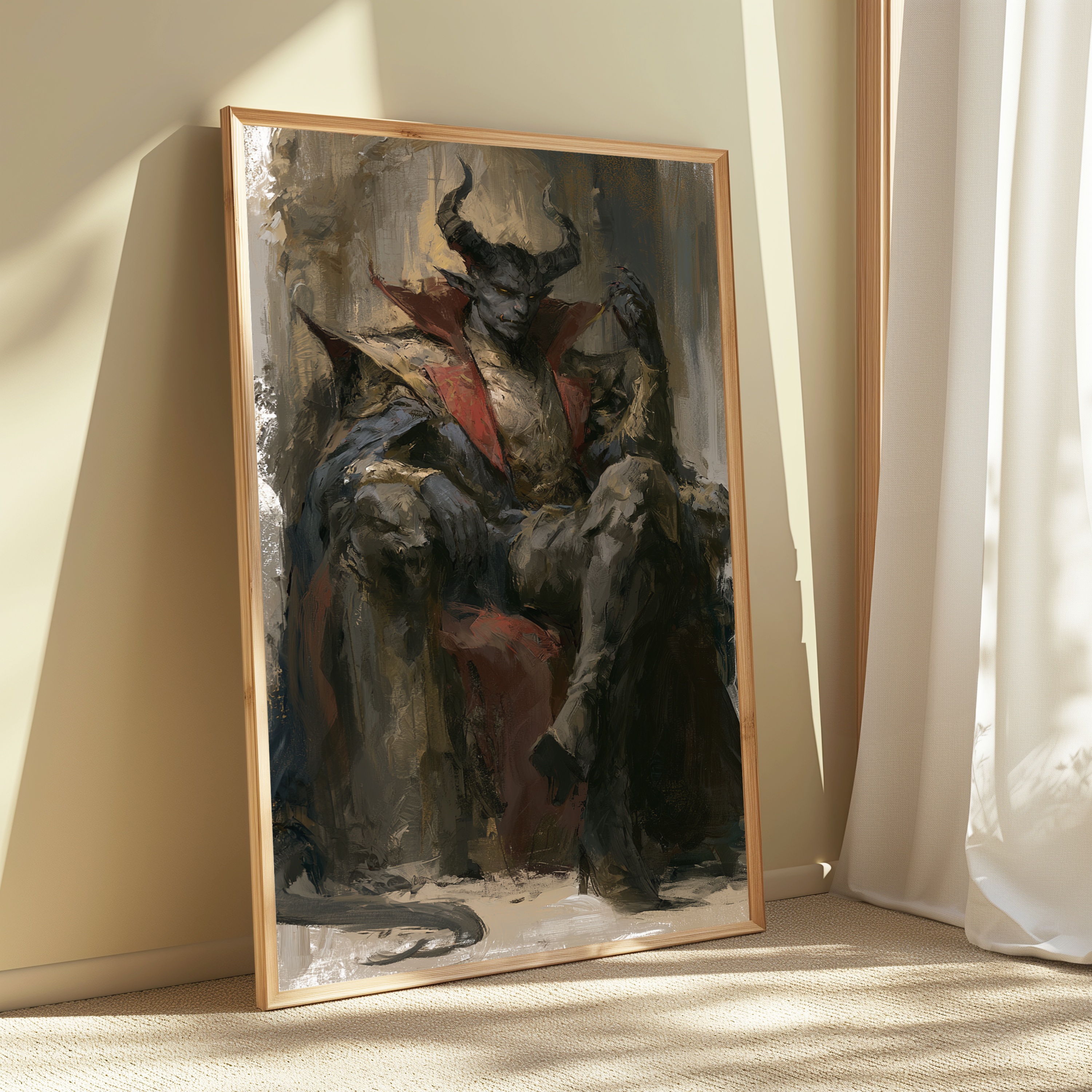 Demon King Horned Warrior Pop Art Print view 3