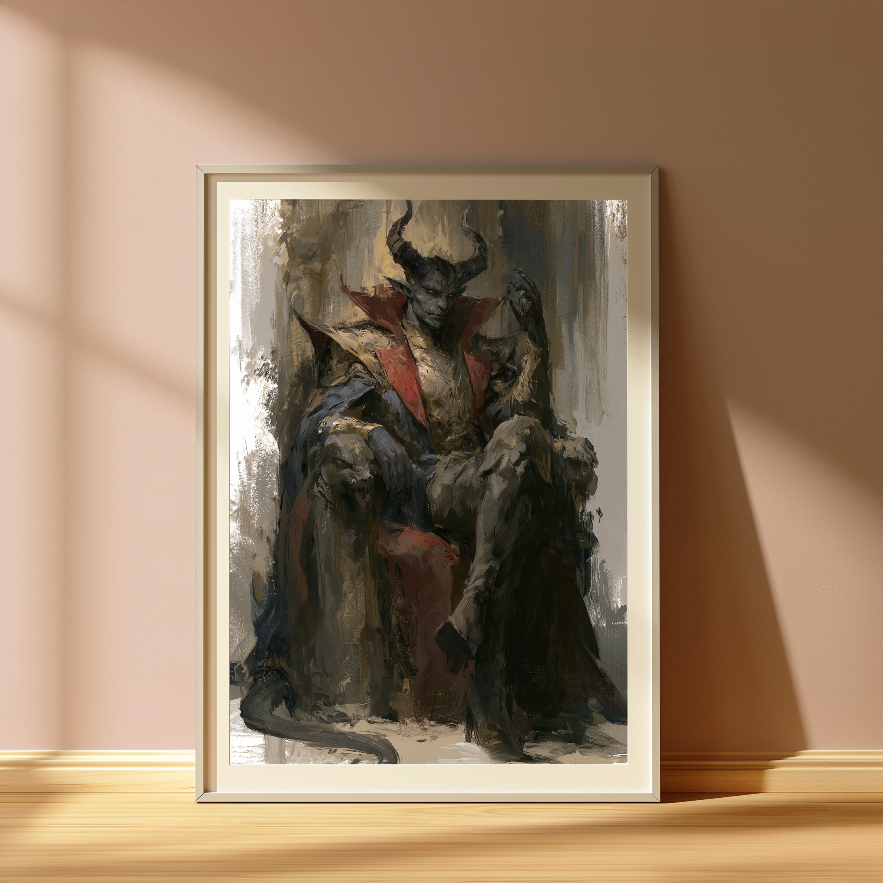 Demon King Horned Warrior Pop Art Print view 4