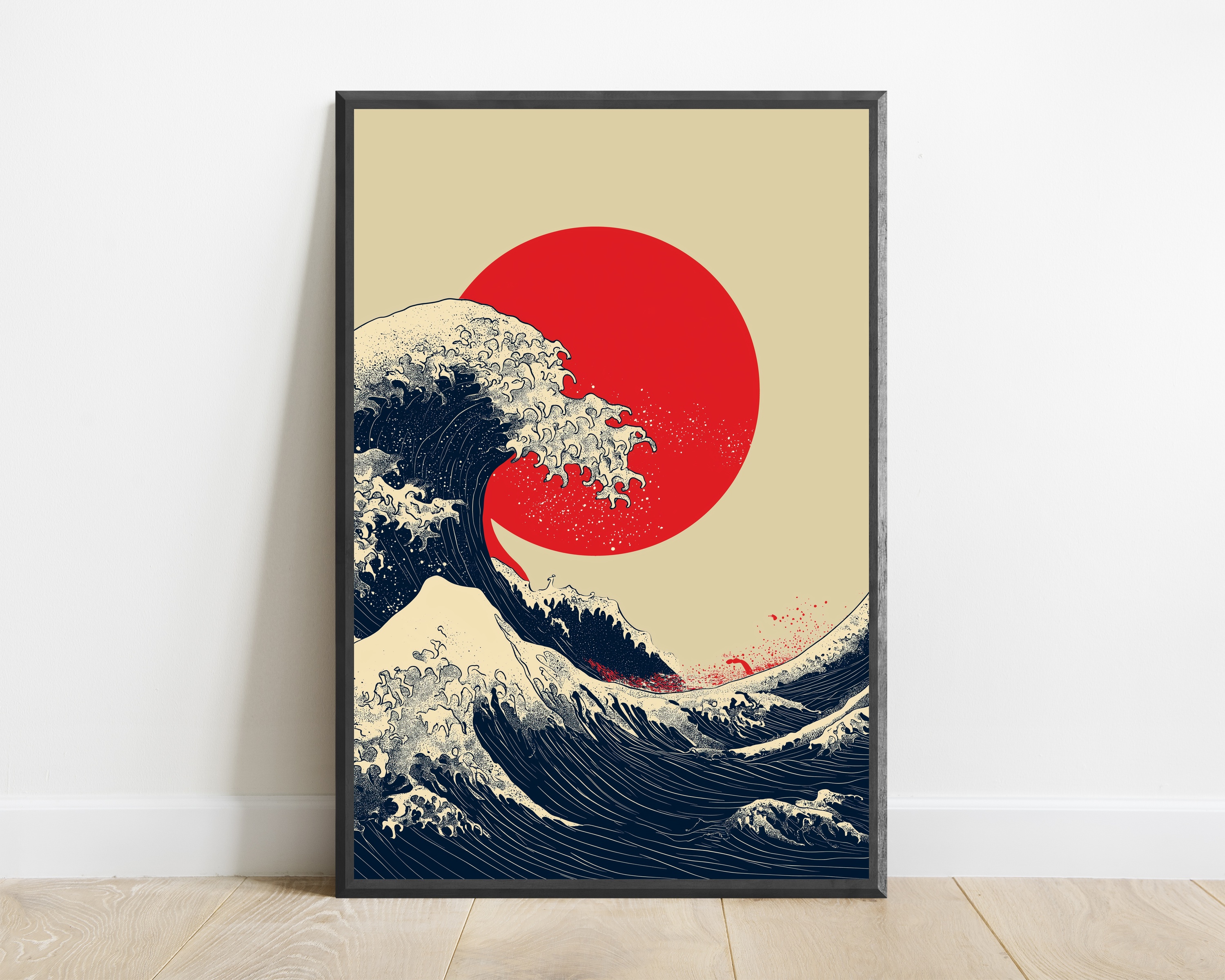 Ocean Wave Japanese Art Print — view 1