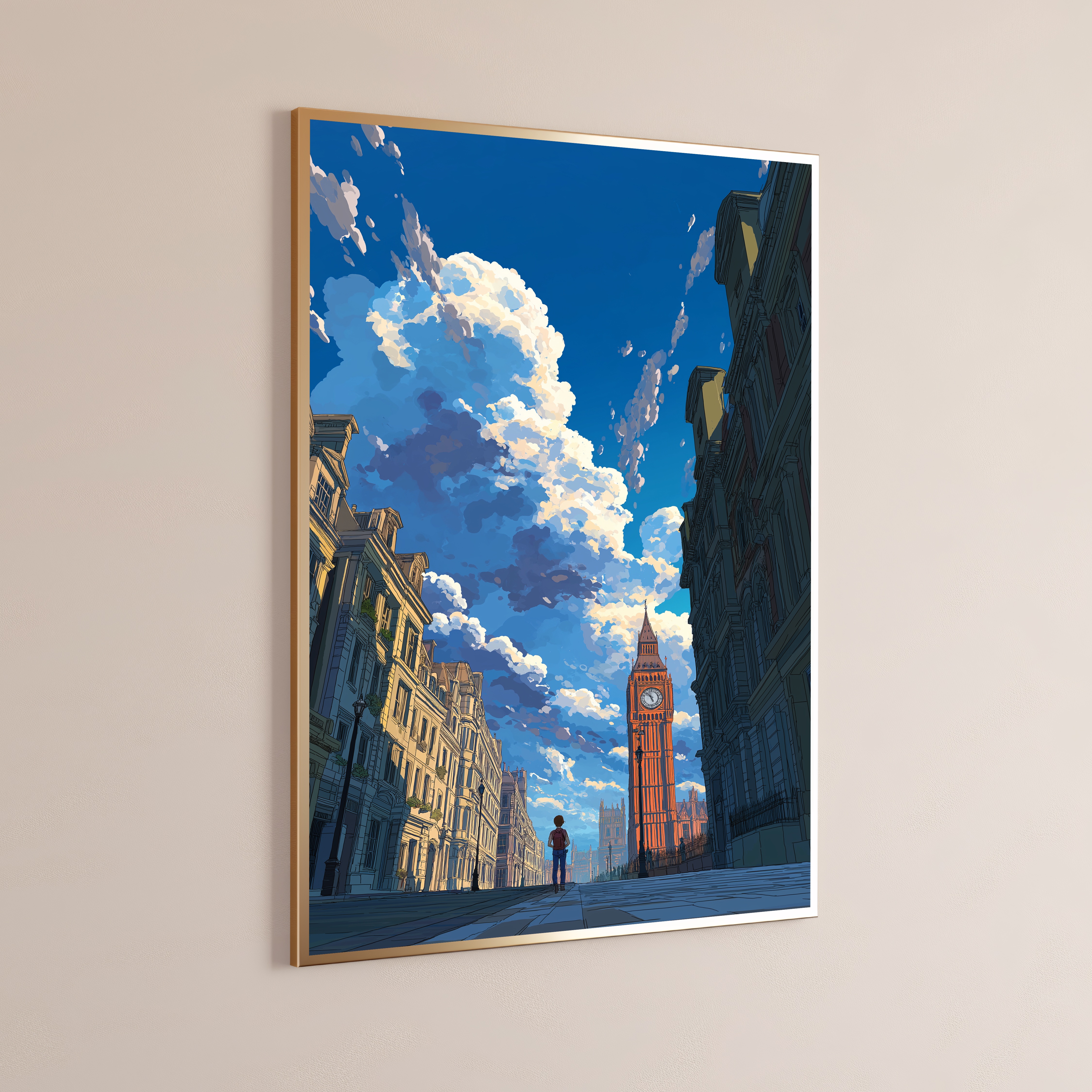 London Street Scene Big Ben Print