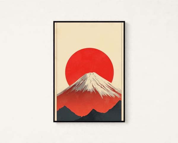 Mount Fuji Travel Poster