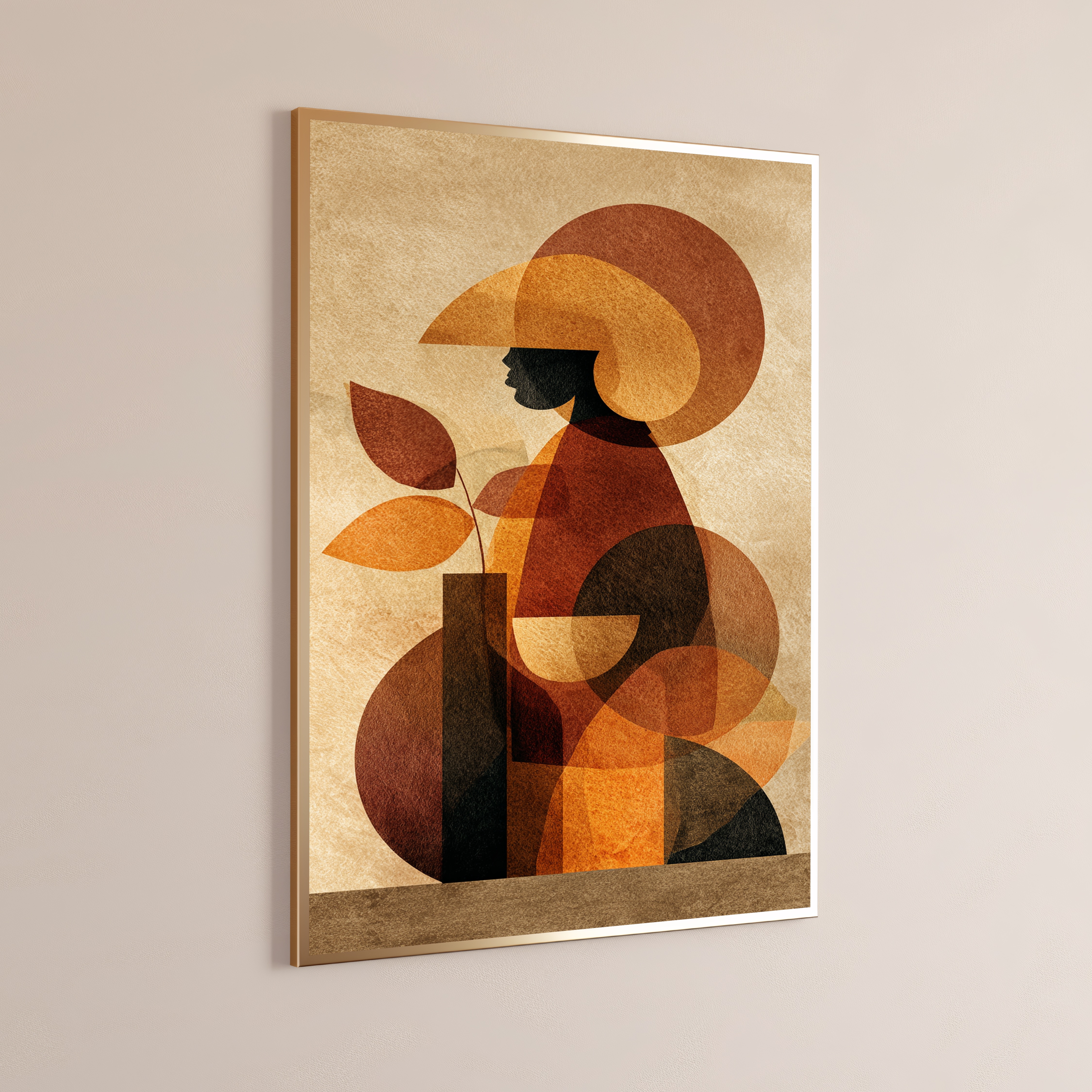 Autumn Woman Abstract Art Print