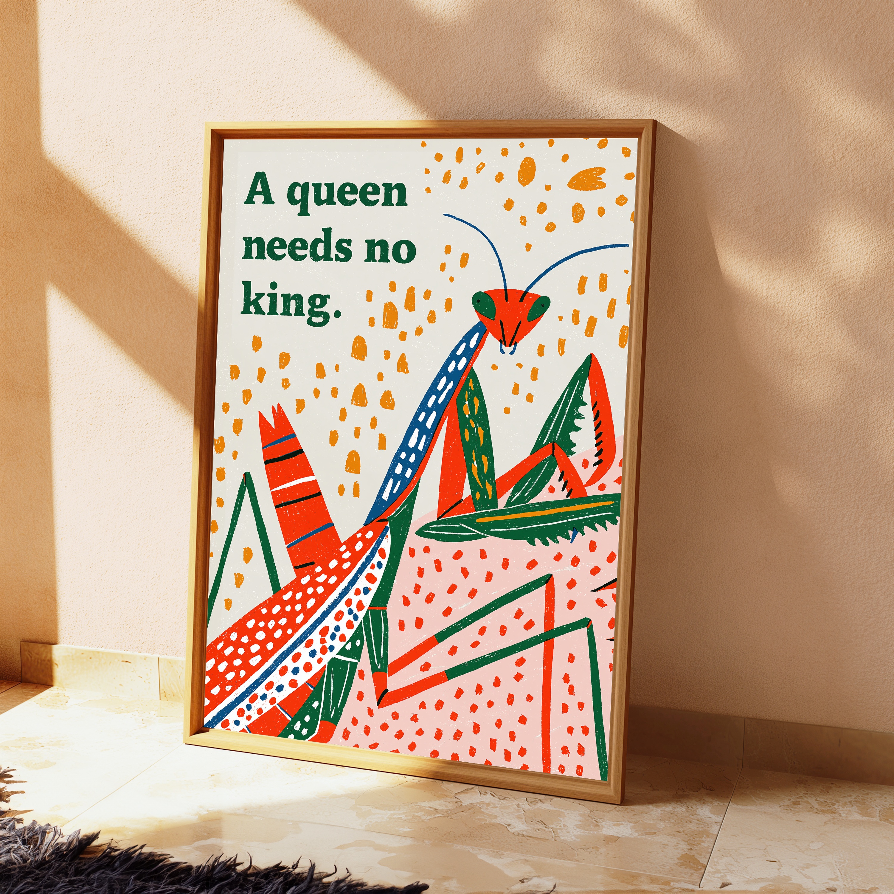 Empowered Queen Insects Pop Art Print view 2