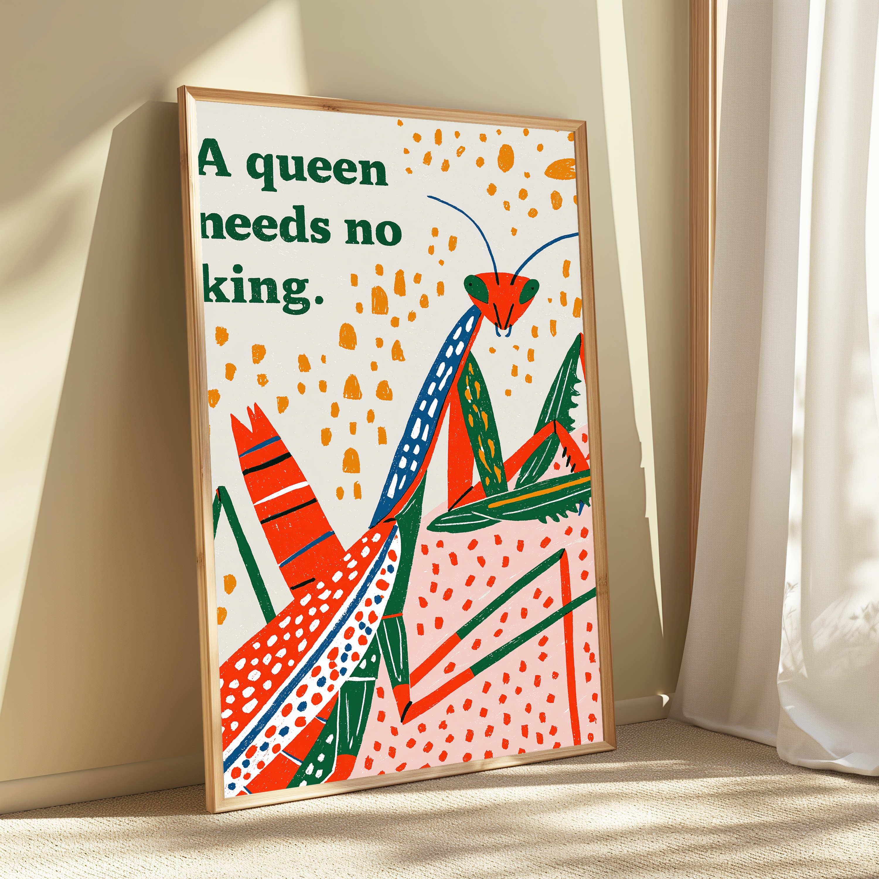 Empowered Queen Insects Pop Art Print view 3