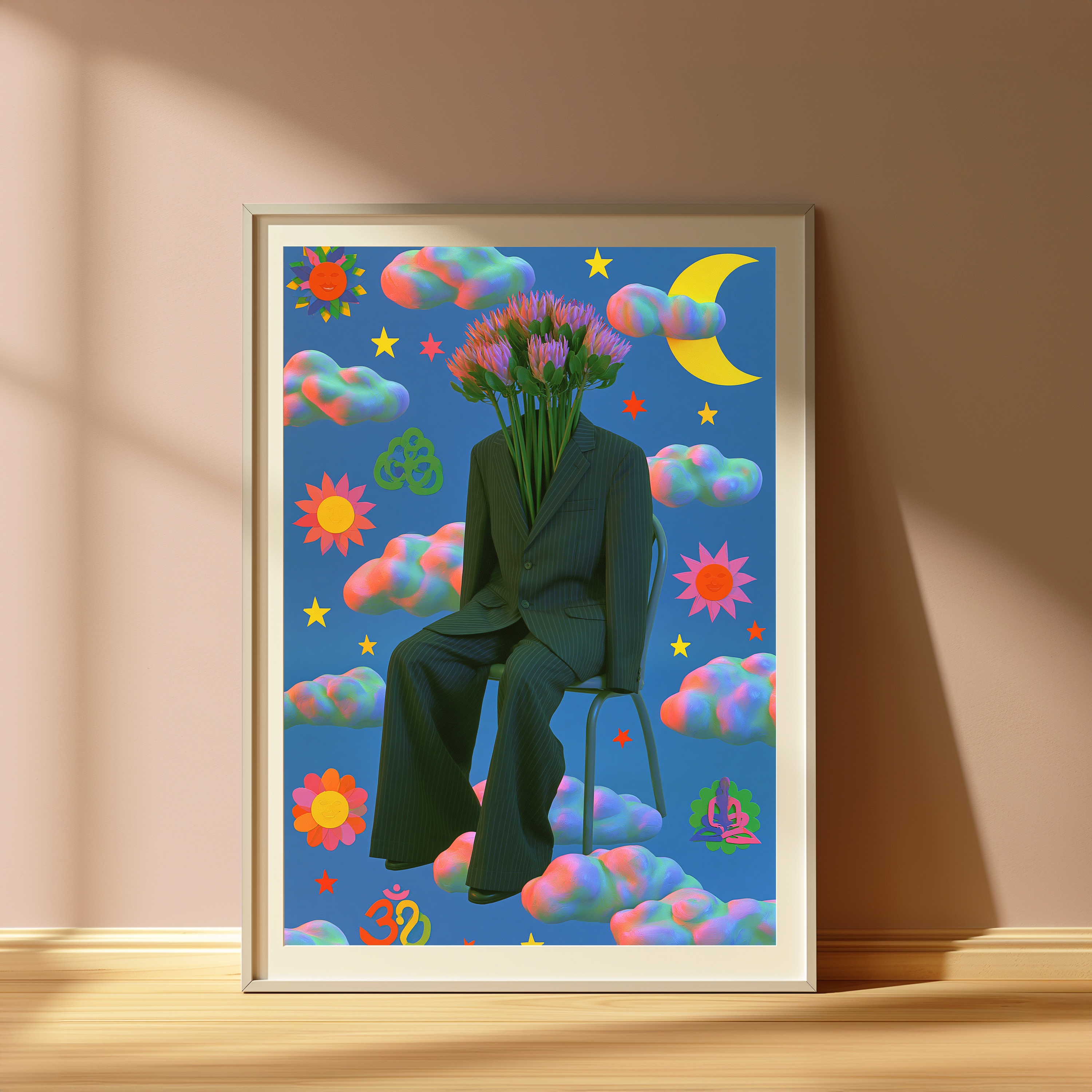 Flower Head Surreal Portrait view 4