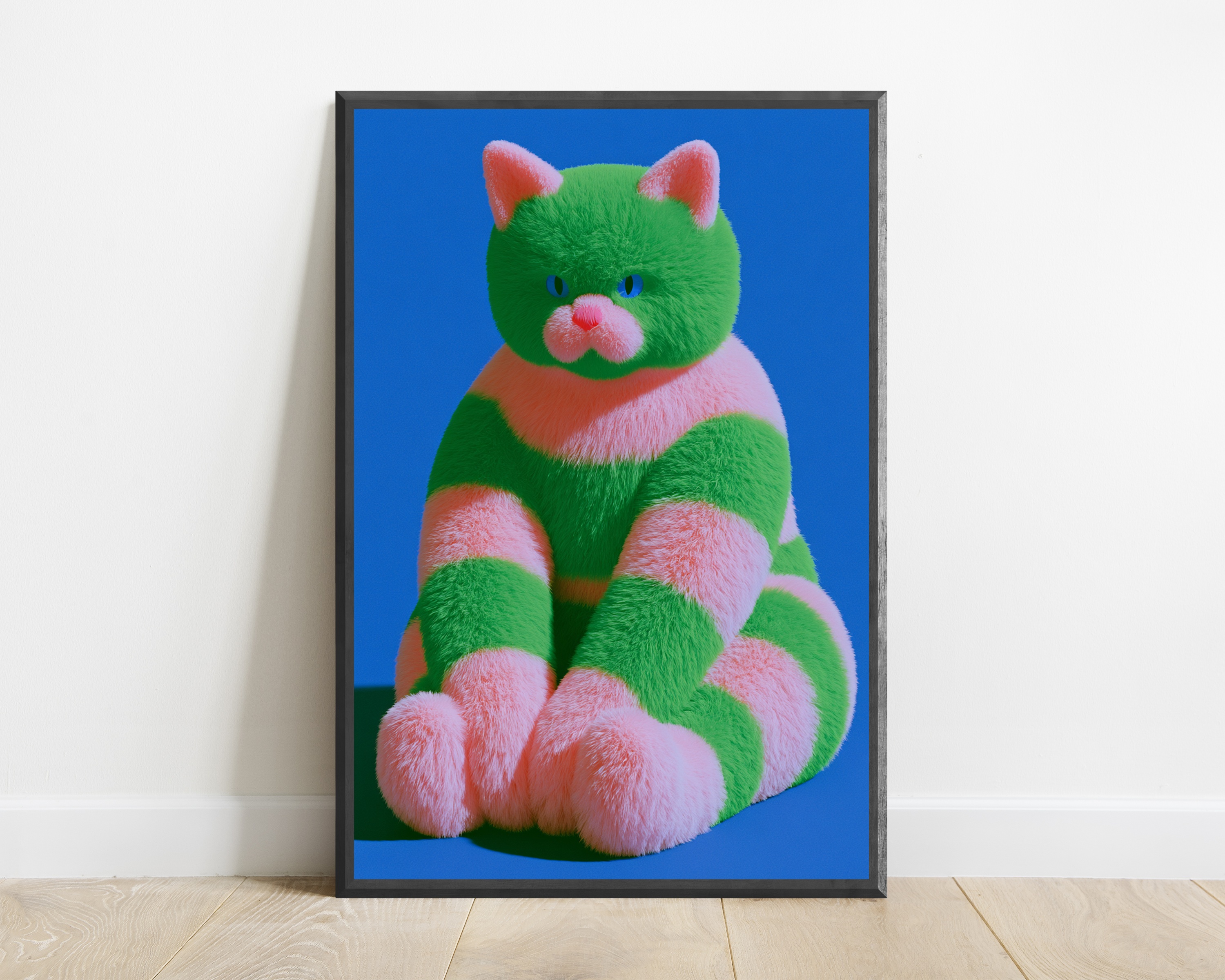 Fluffy Cat Pop Art Print