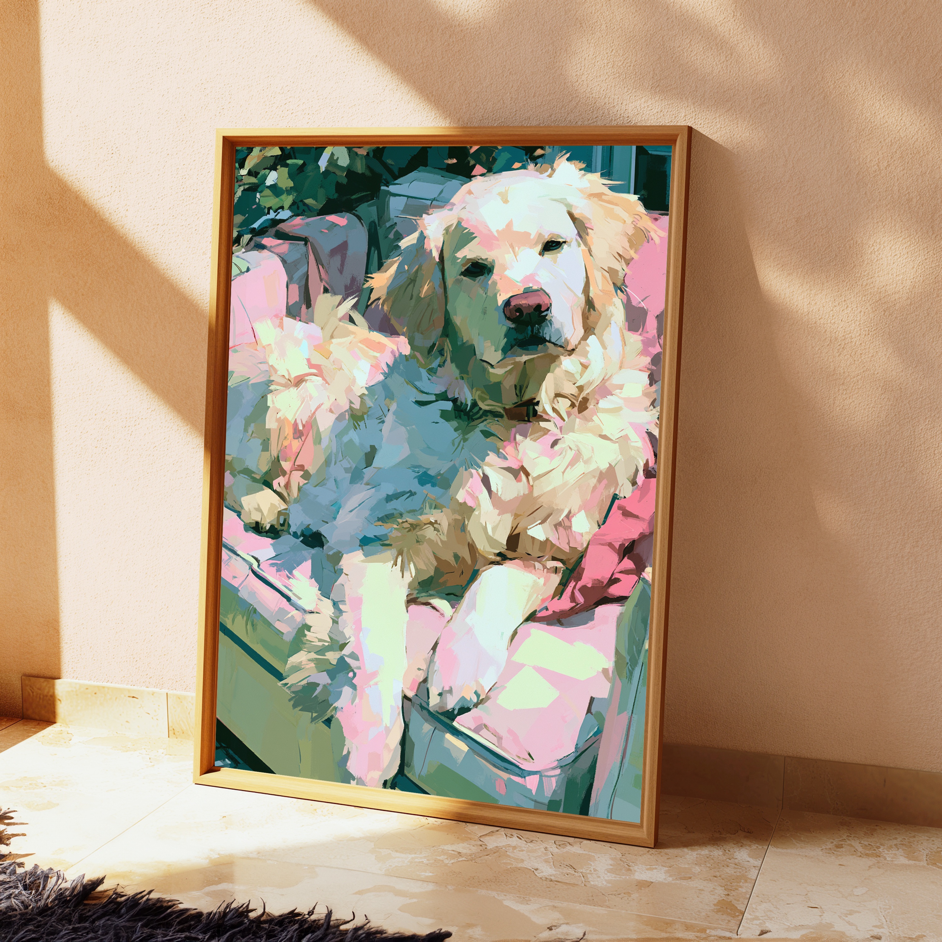 Golden Retriever Pop Art Print view 2